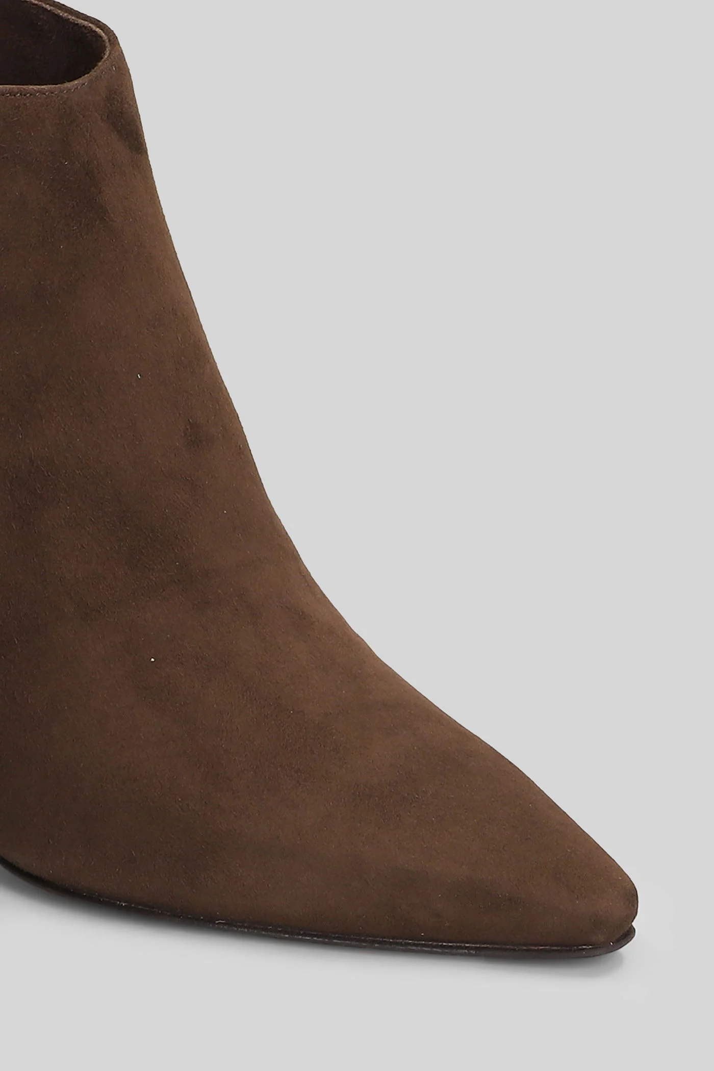 High heels Ankle boots in dark brown suede - Image 5