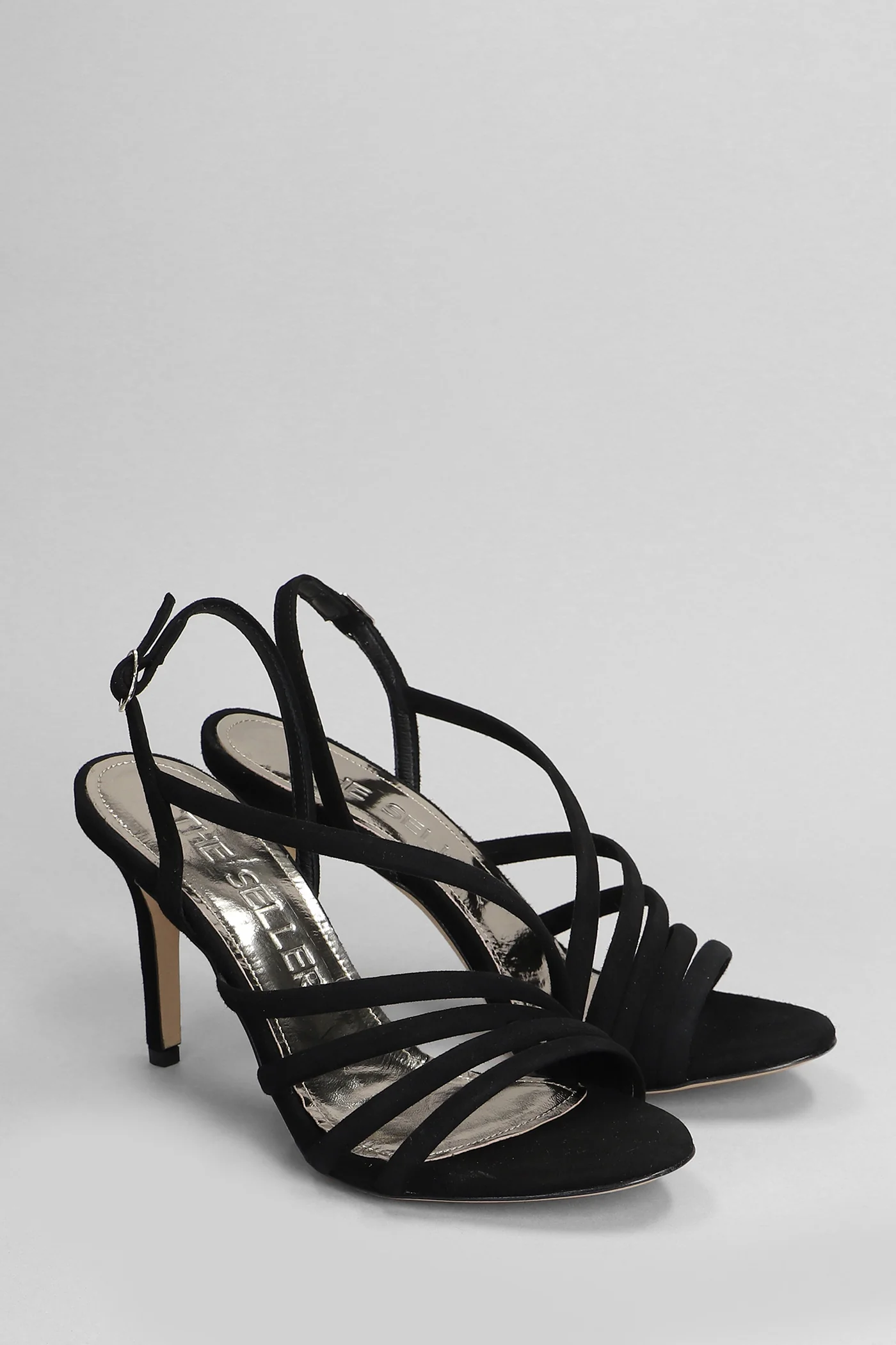 Sandals in black suede - Image 2