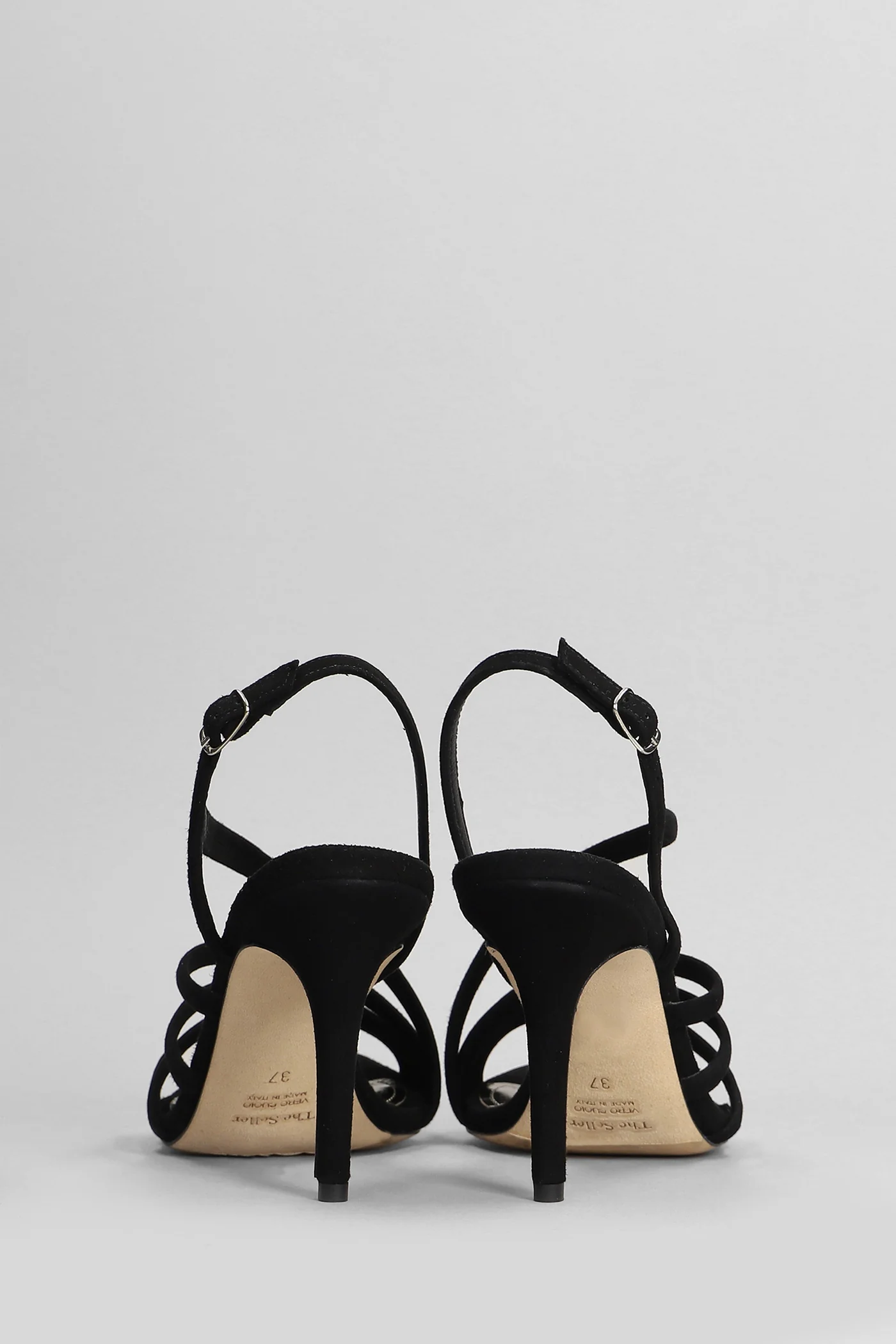 Sandals in black suede - Image 4
