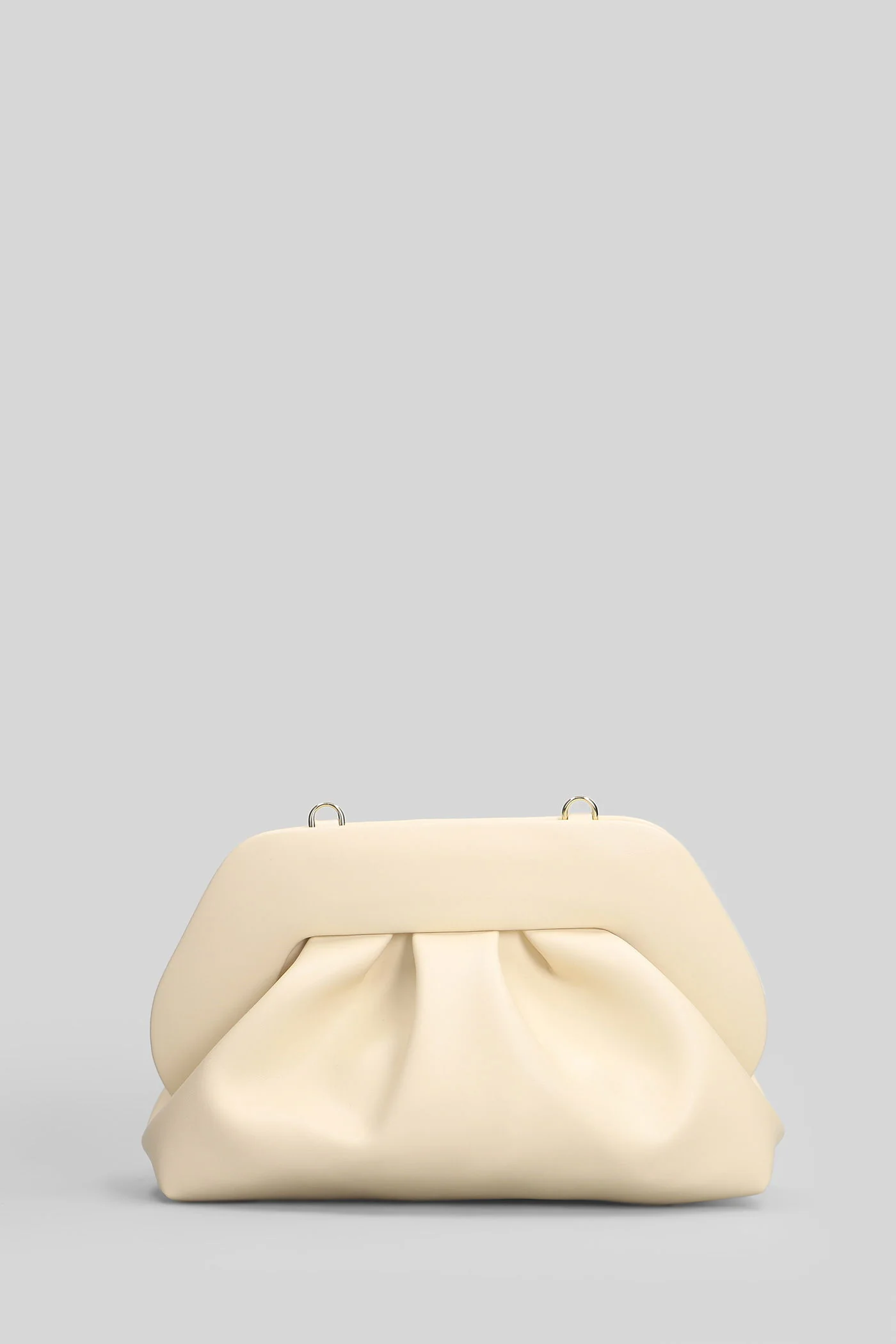 Bios Medium Shoulder bag in beige faux leather - Image 3