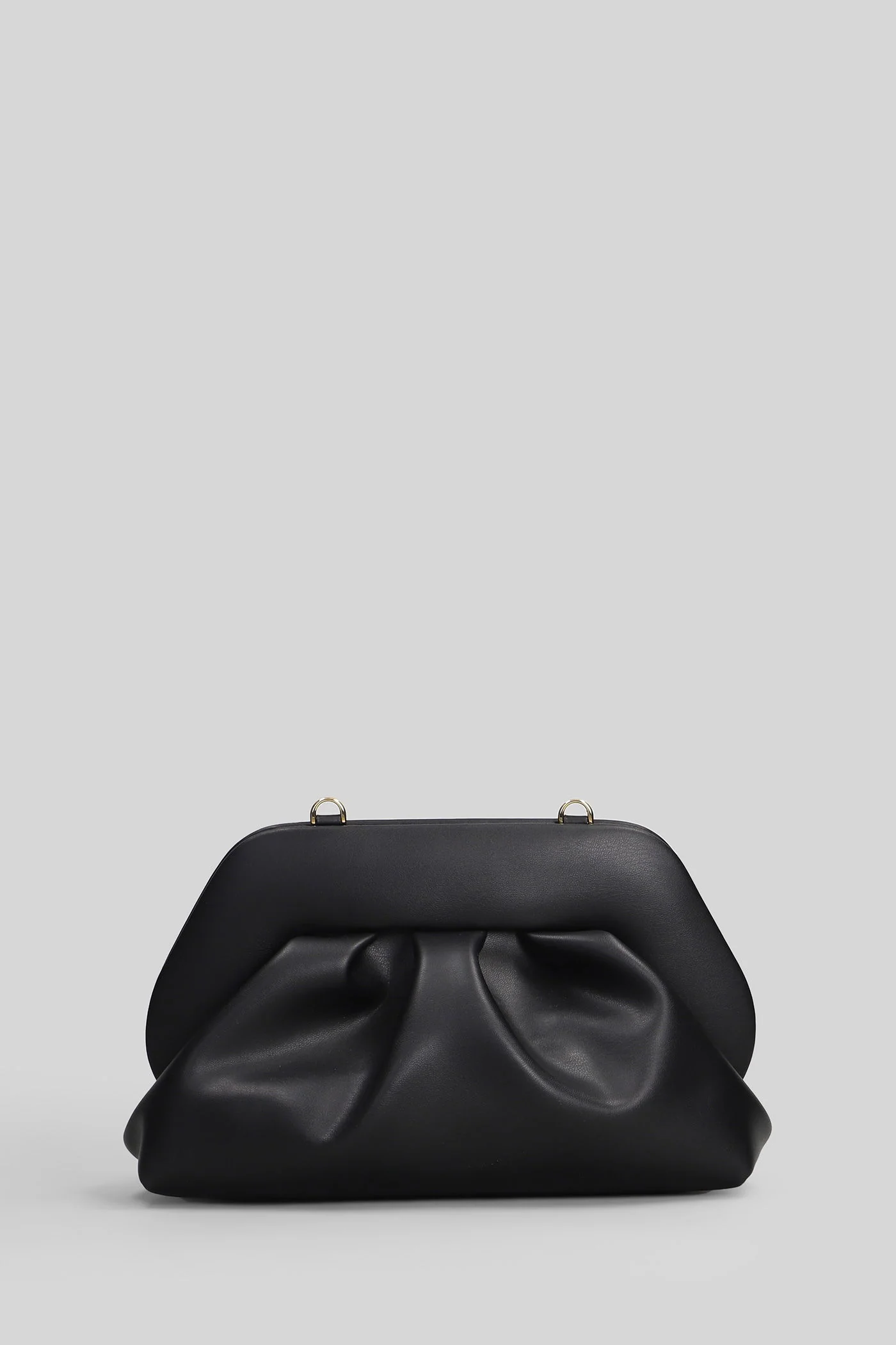 Bios Medium Shoulder bag in black faux leather - Image 3