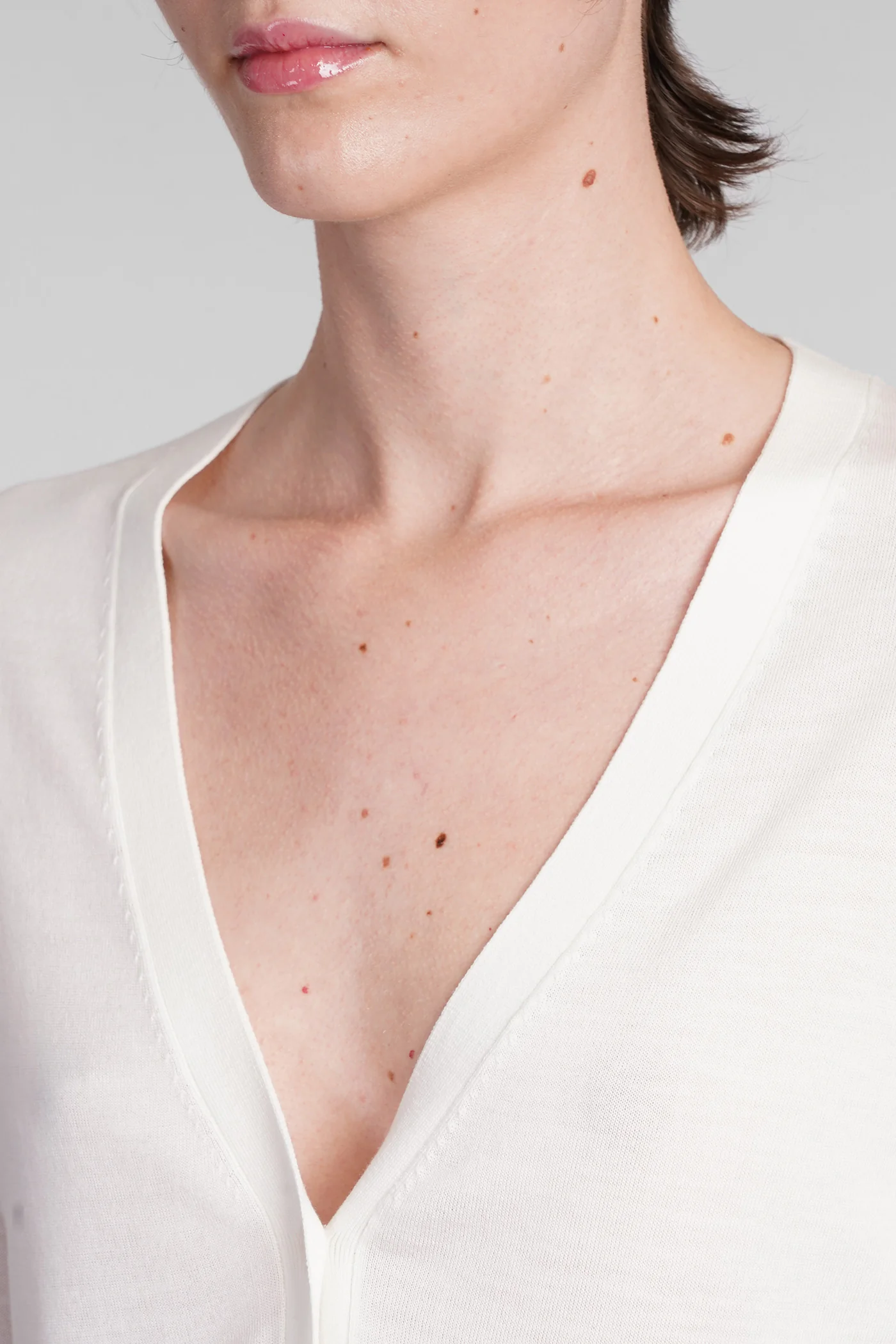 Cardigan in beige wool - Image 5