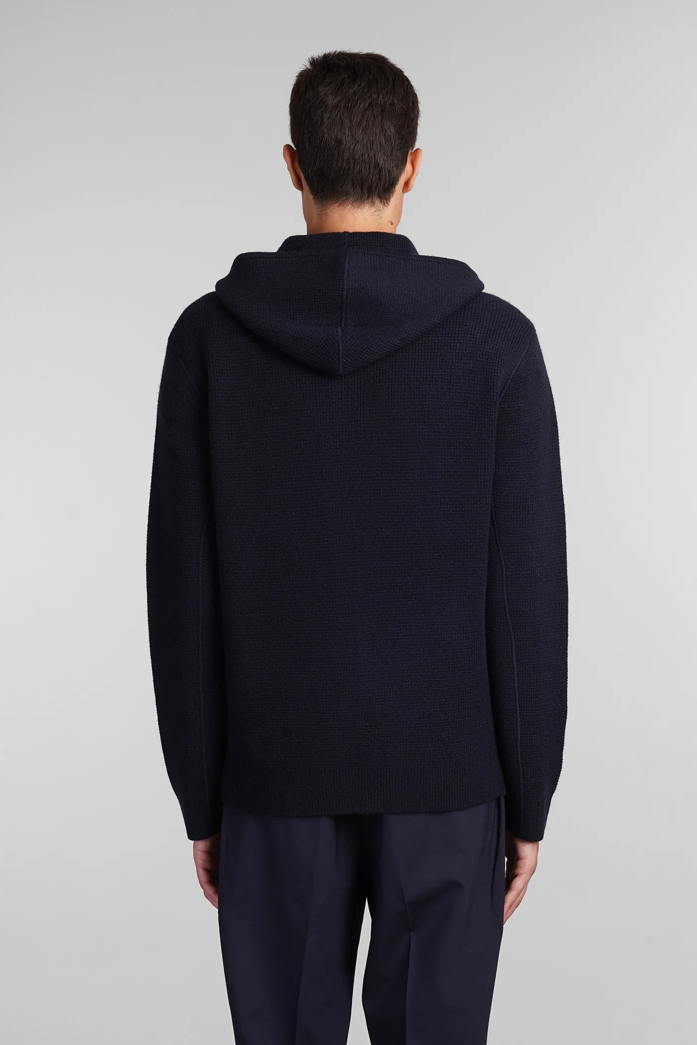 Casual jacket in blue cashmere - Image 63