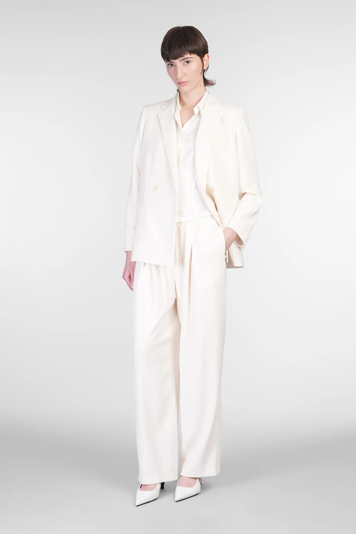 Pants in beige Triacetate - Image 2