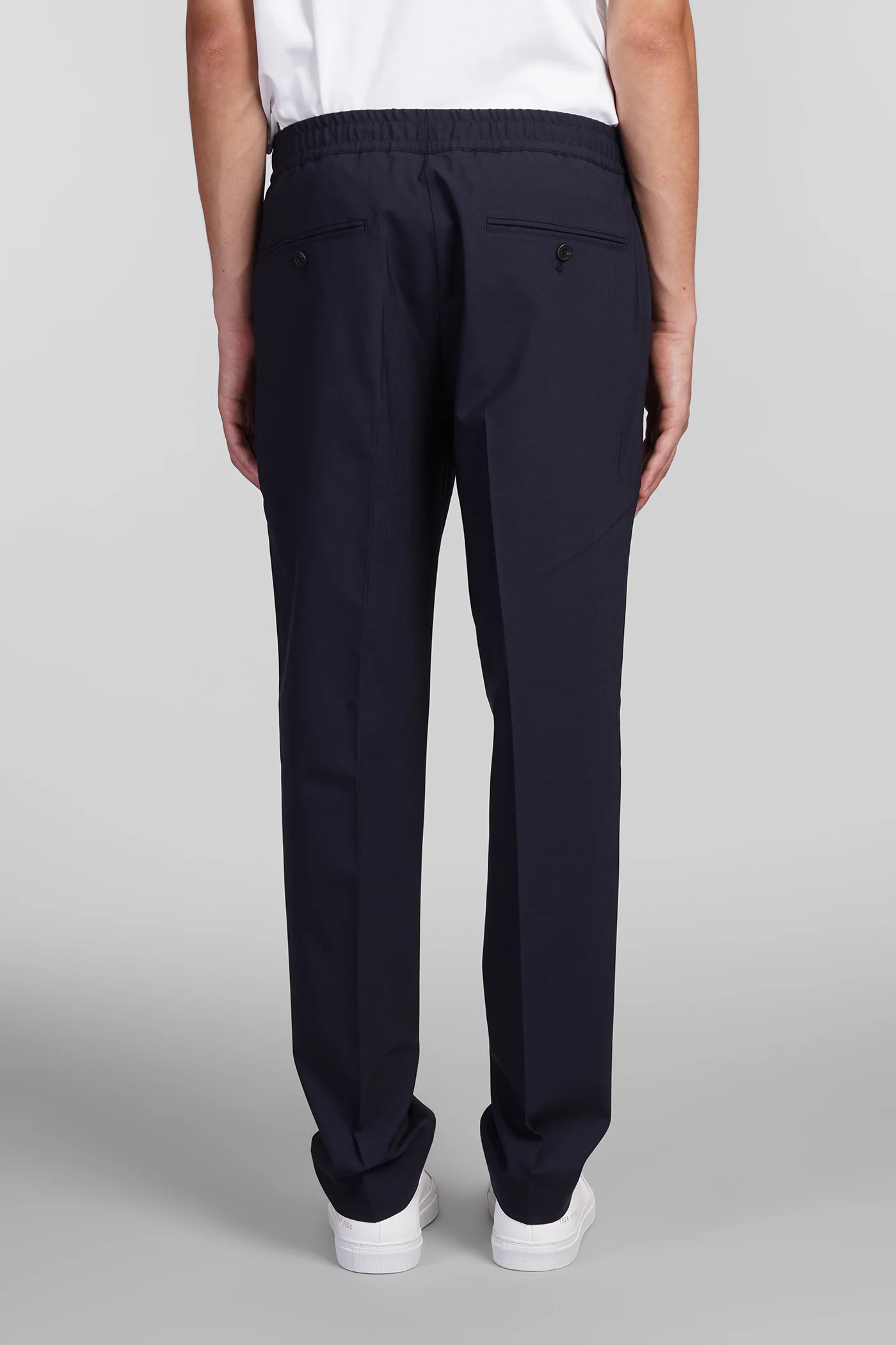 Pants in blue wool - Image 3