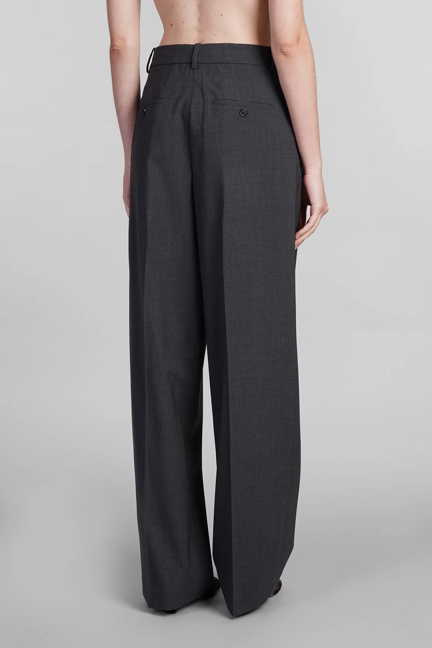 Pants in grey polyamide polyester - Image 3