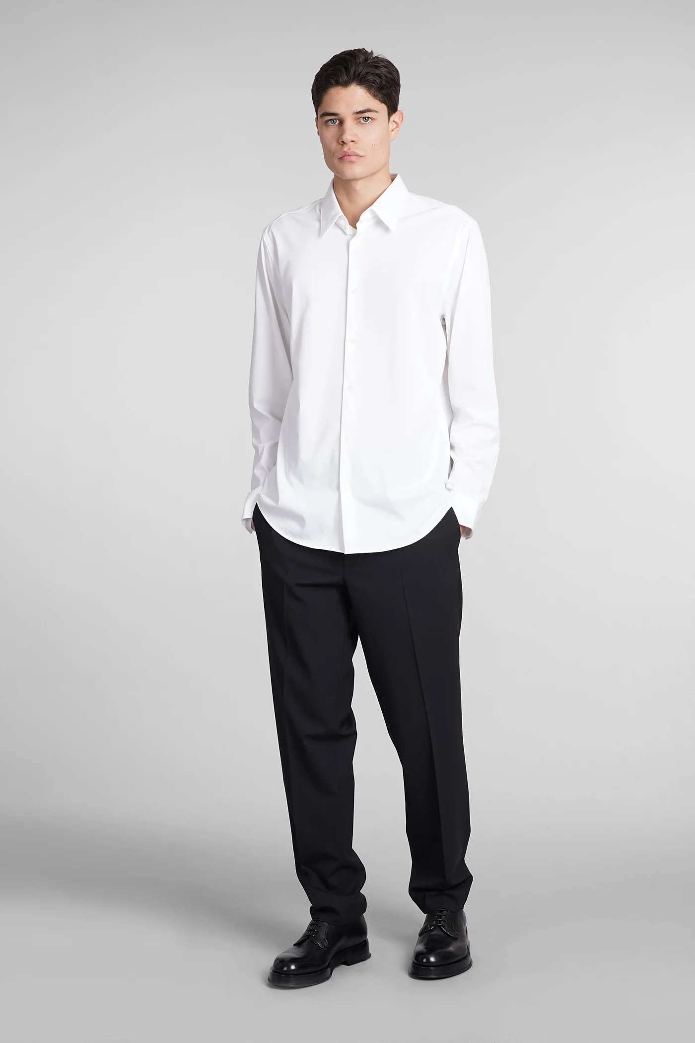 Sylvain Shirt in white cotton - Image 2
