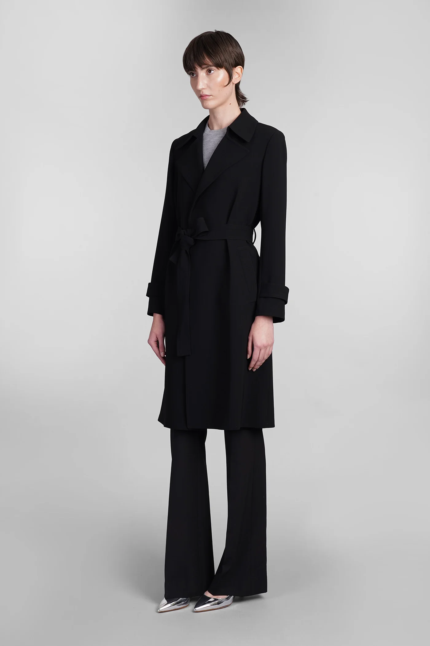 Trench in black Triacetate - Image 4