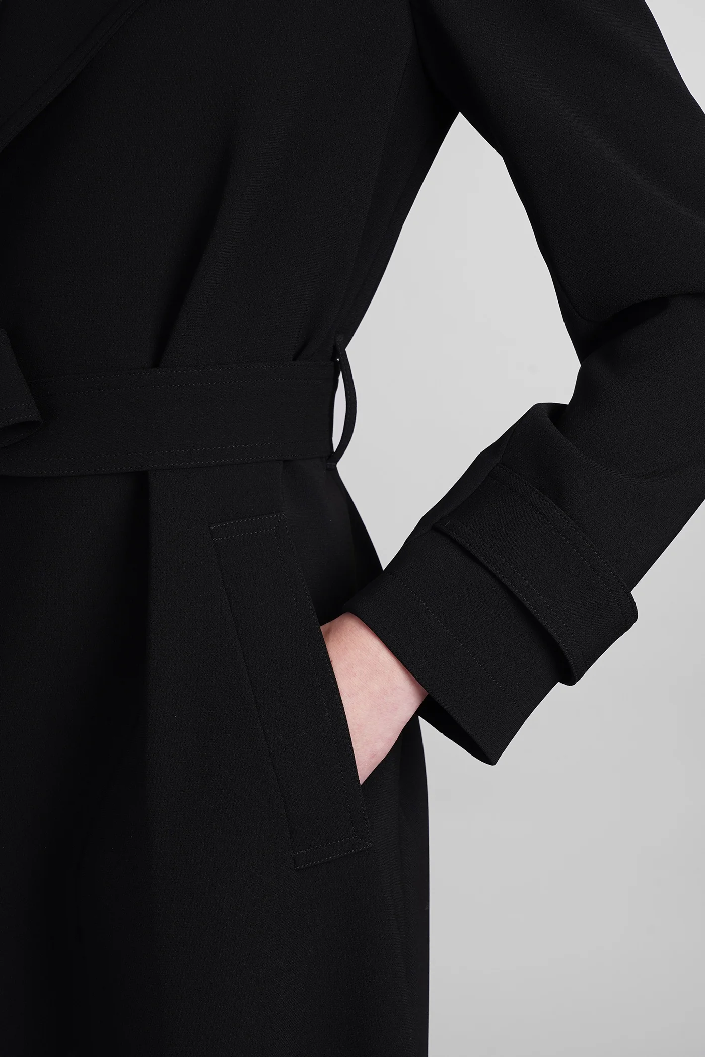 Trench in black Triacetate - Image 5