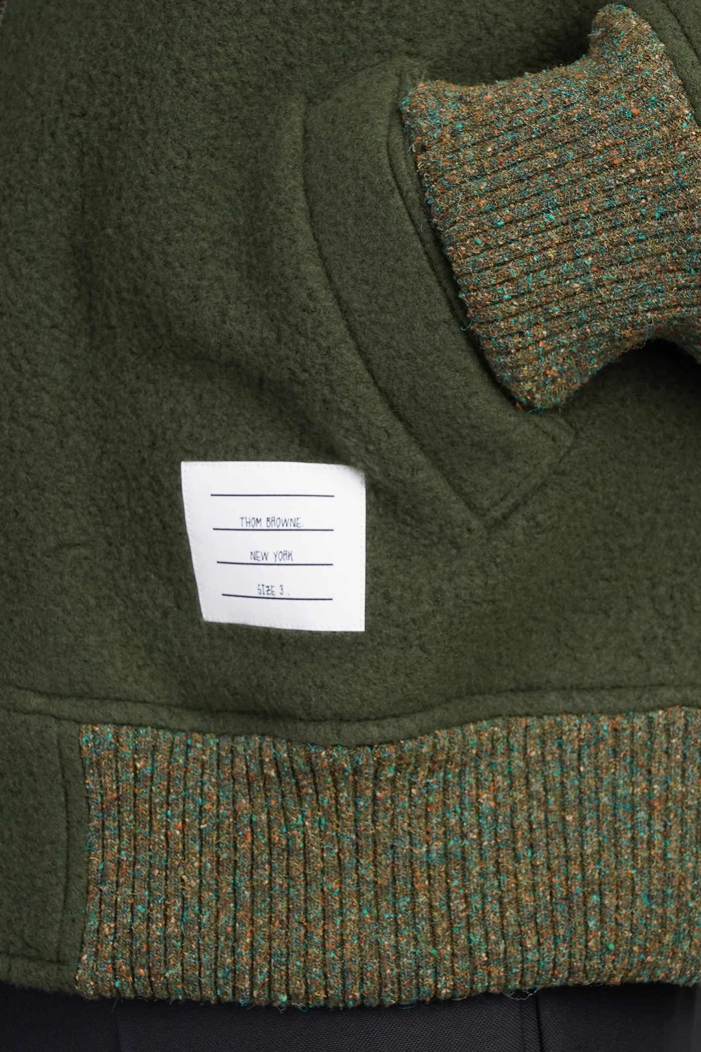 Bomber Jacket in green wool - Image 5
