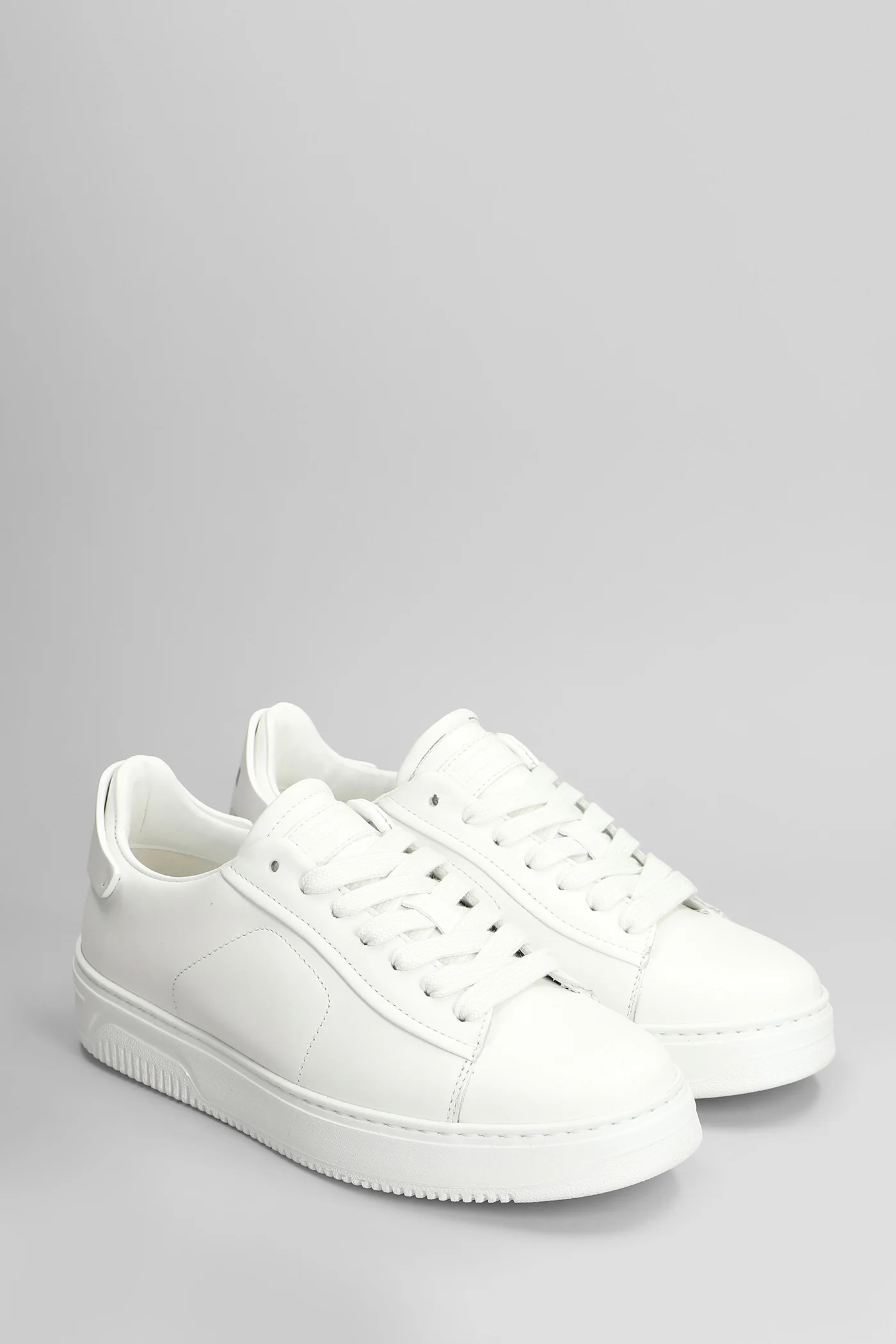 Sneakers in white leather - Image 2