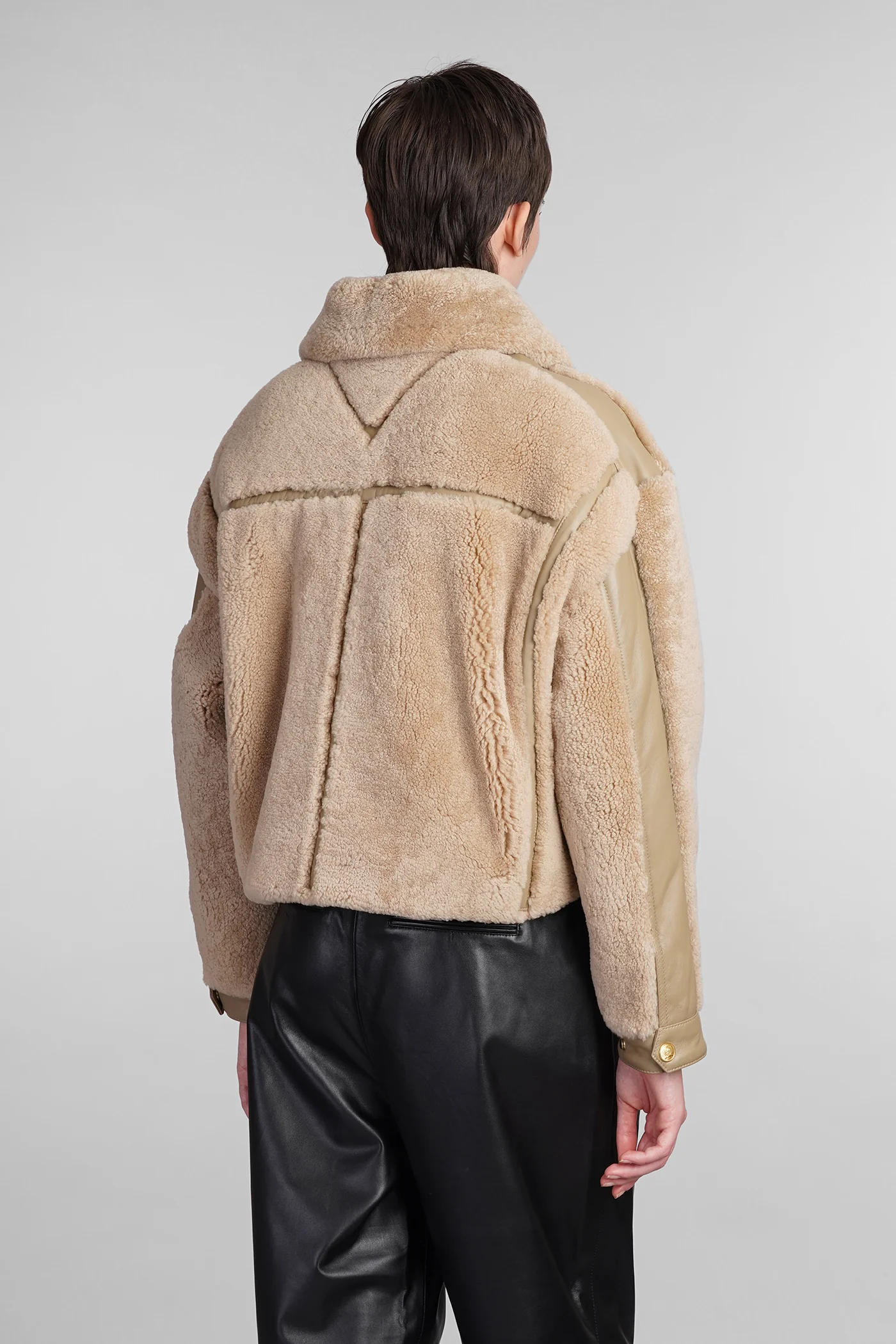 Fur & Shearling in beige leather - Image 3