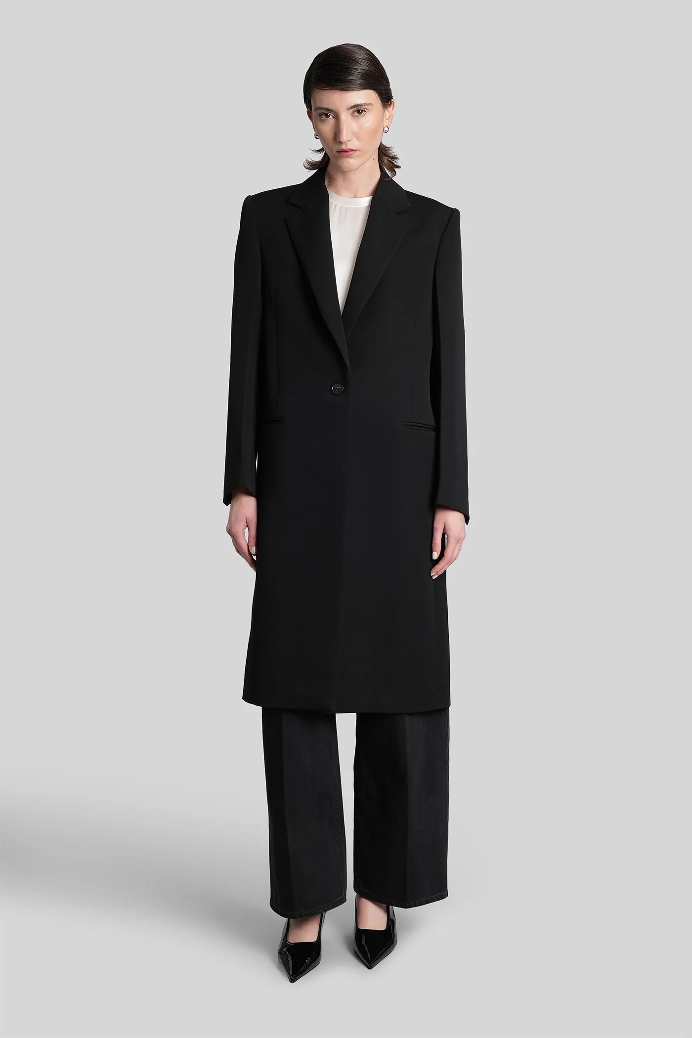 in black wool