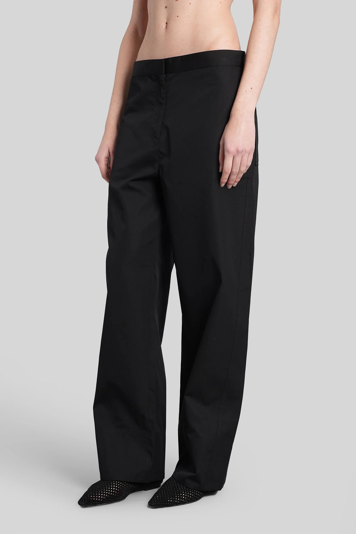 Pants in black cotton - Image 4