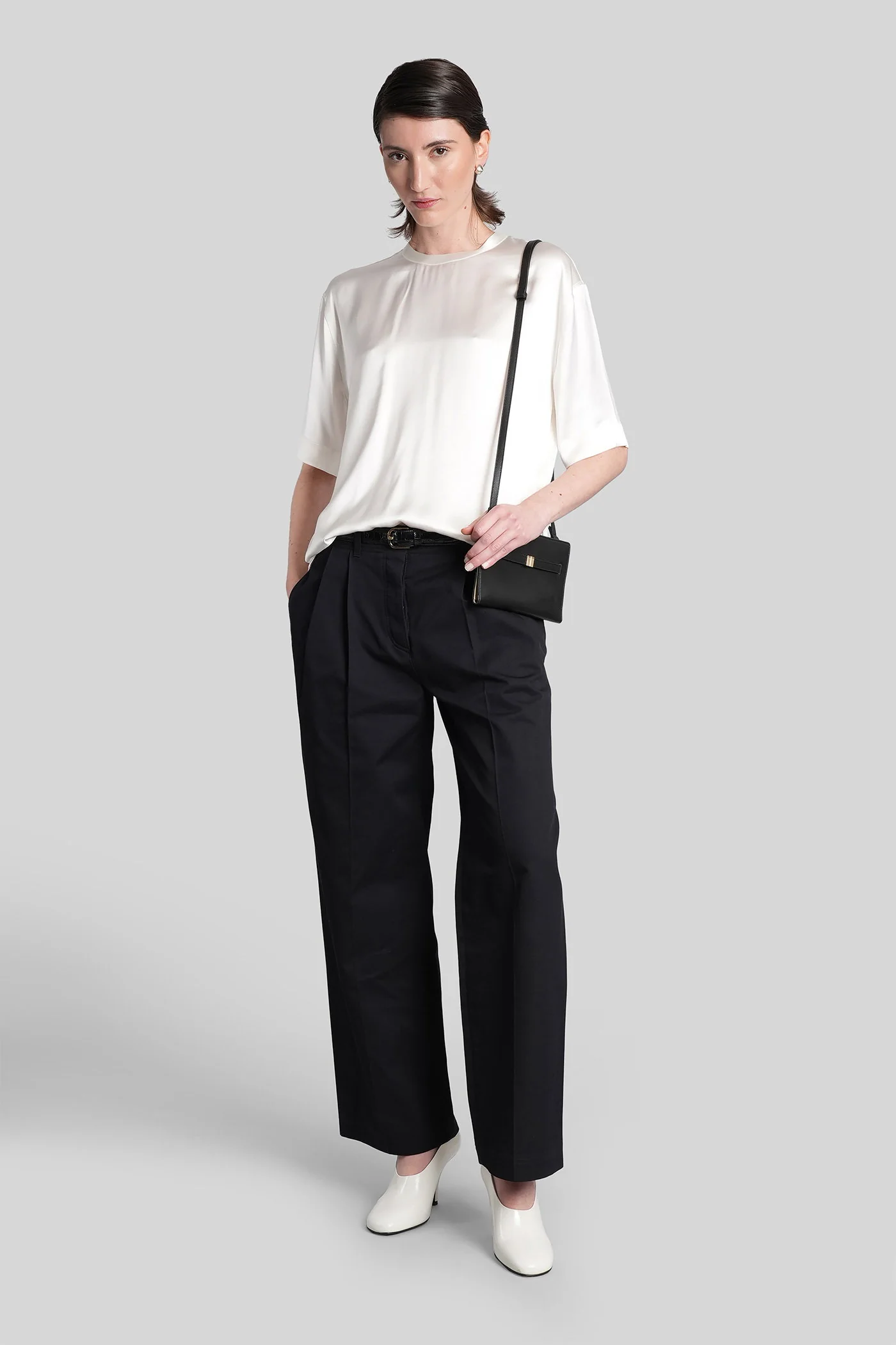 Pants in black cotton - Image 2