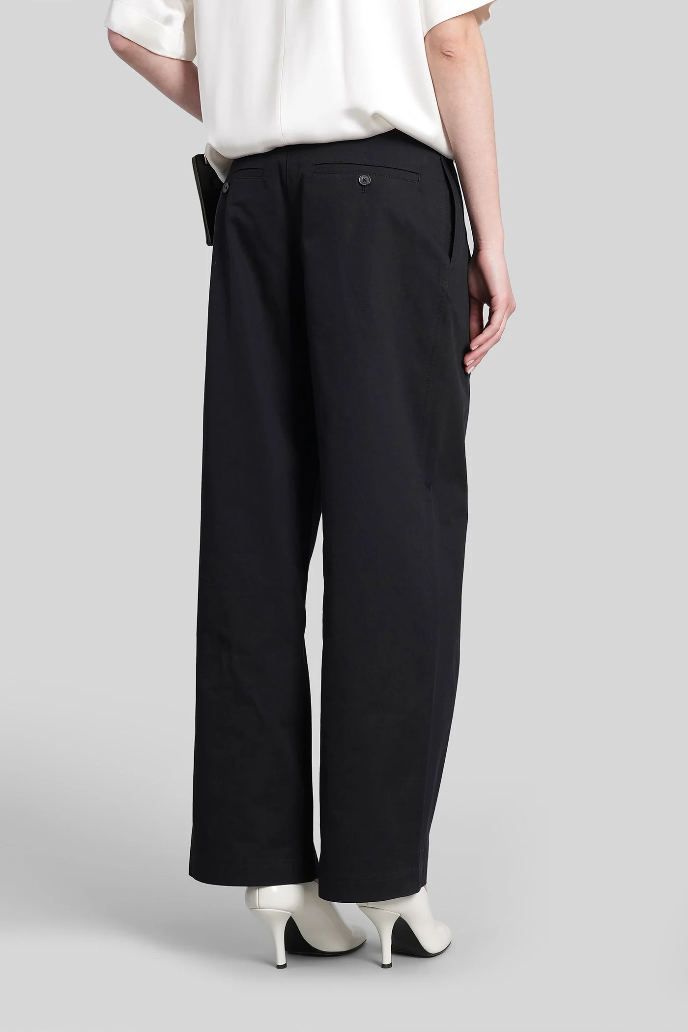 Pants in black cotton - Image 3