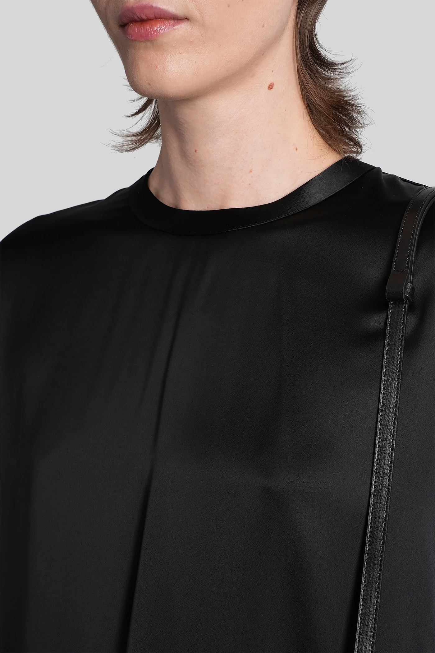 T-Shirt in black viscose - Image 5