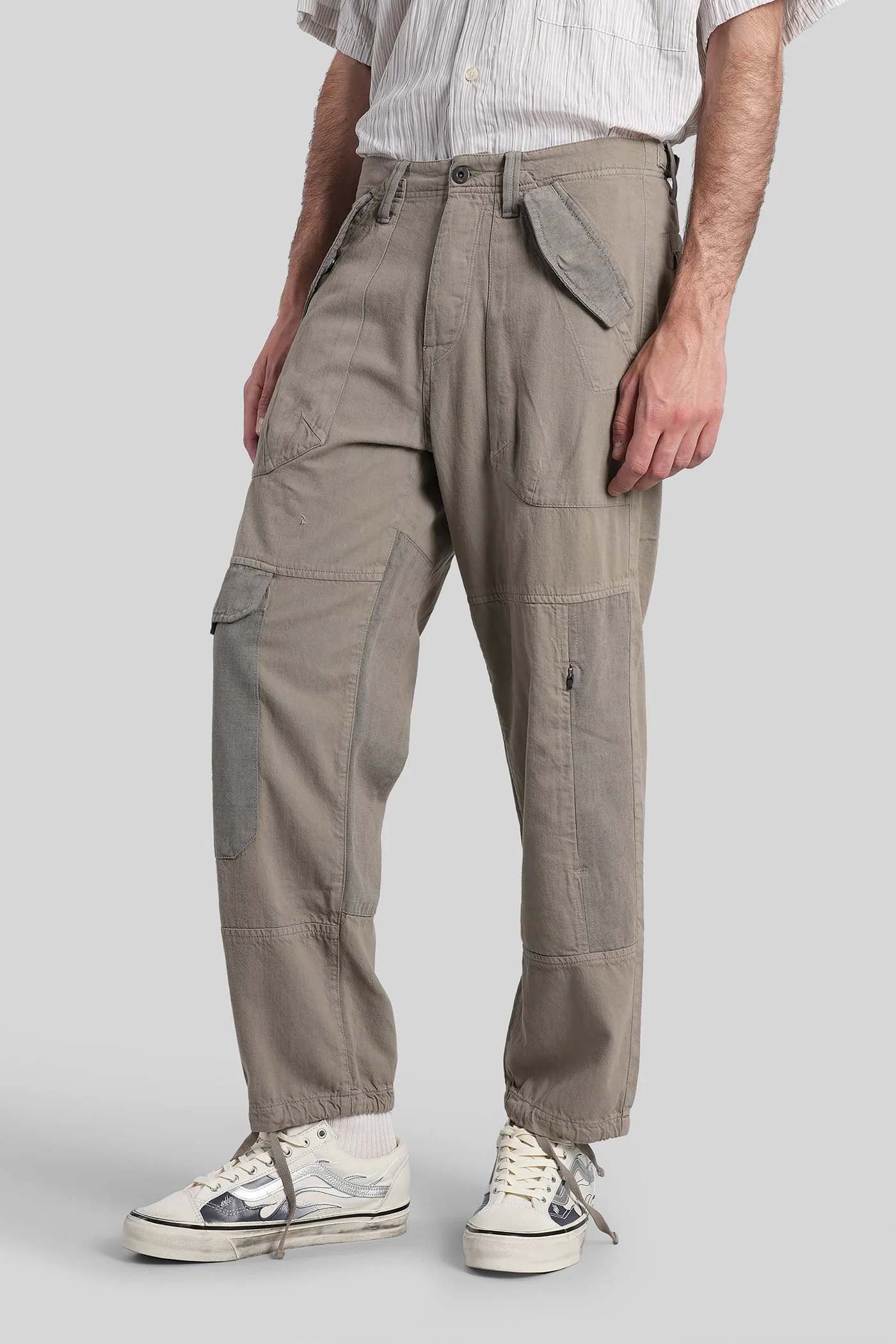 Rr32 Pants in grey cotton - Image 4