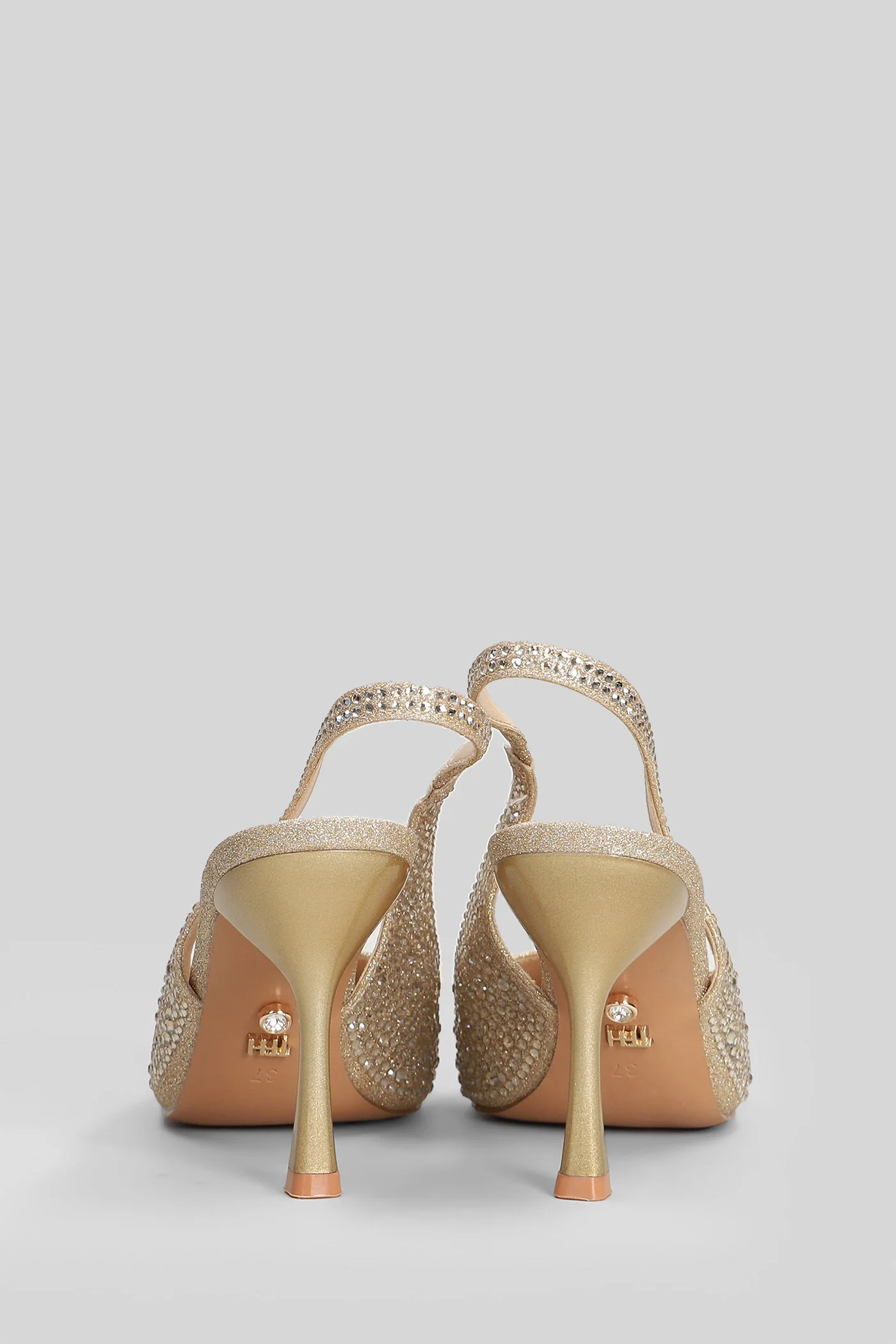 Eindhoven Pumps in gold glitter - Image 4
