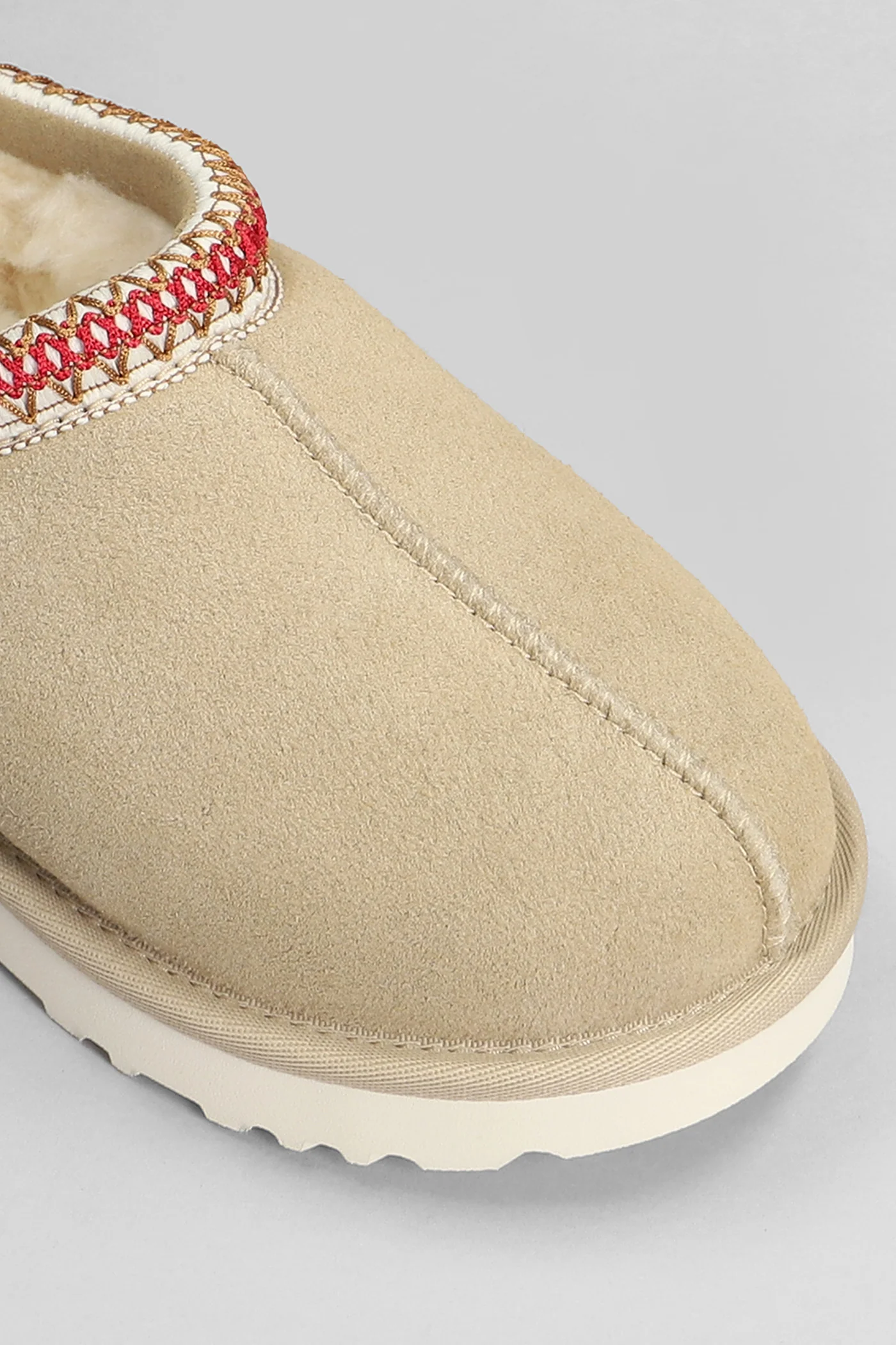 Tasman Slipper-Mule in beige suede - Image 5