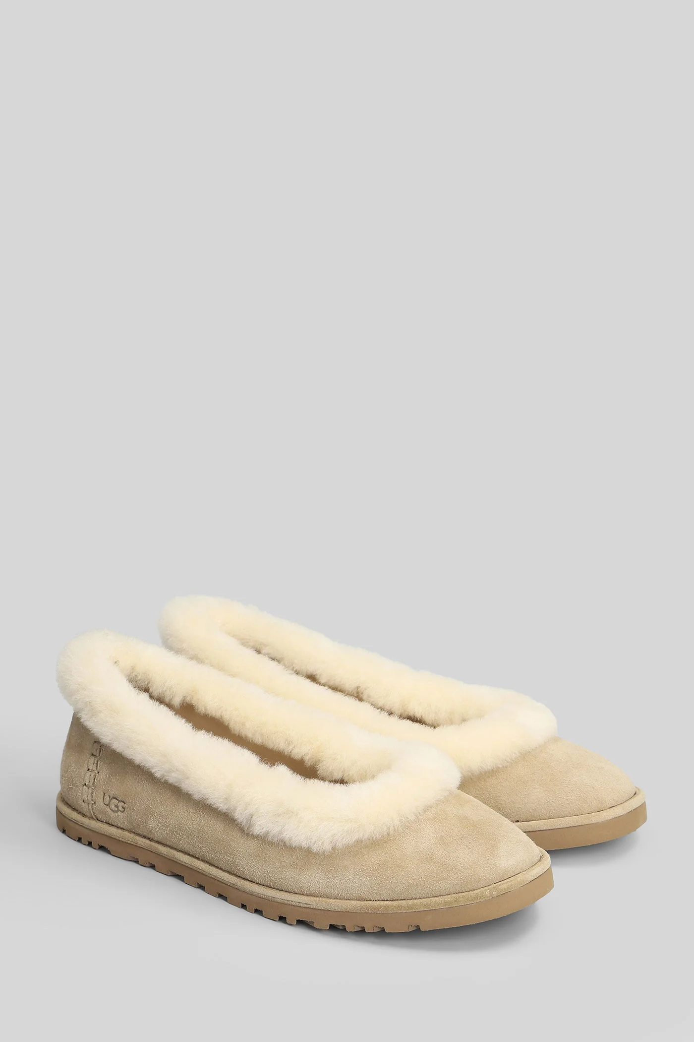 Zora Ballet Flat Ballet flats in beige suede - Image 2