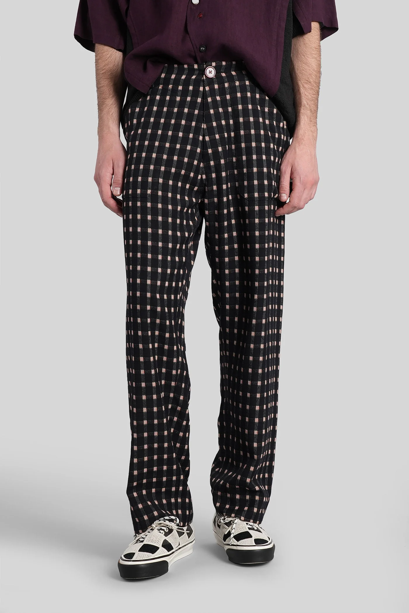 Pants in black Rayon