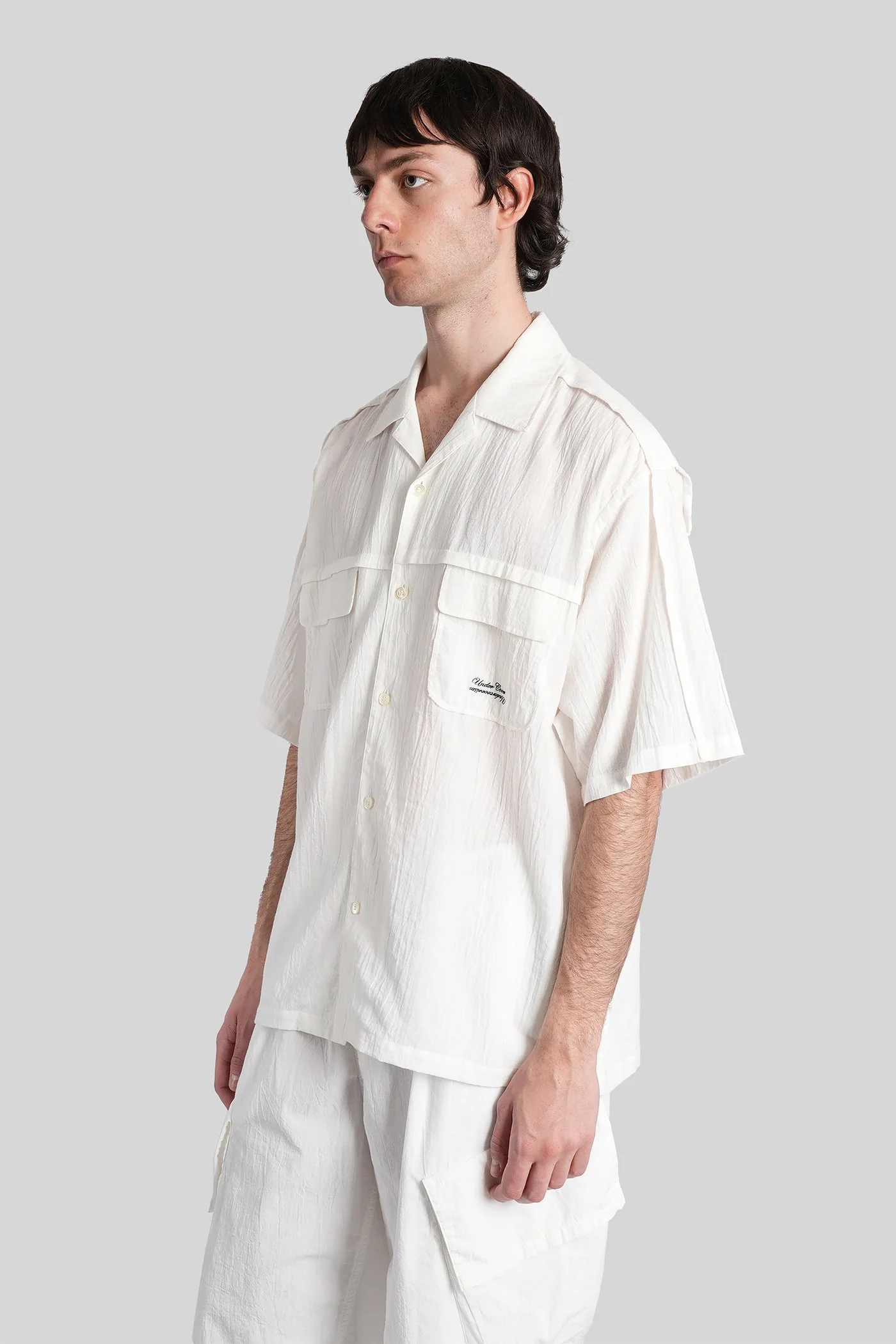 Shirt in white cotton - Image 4