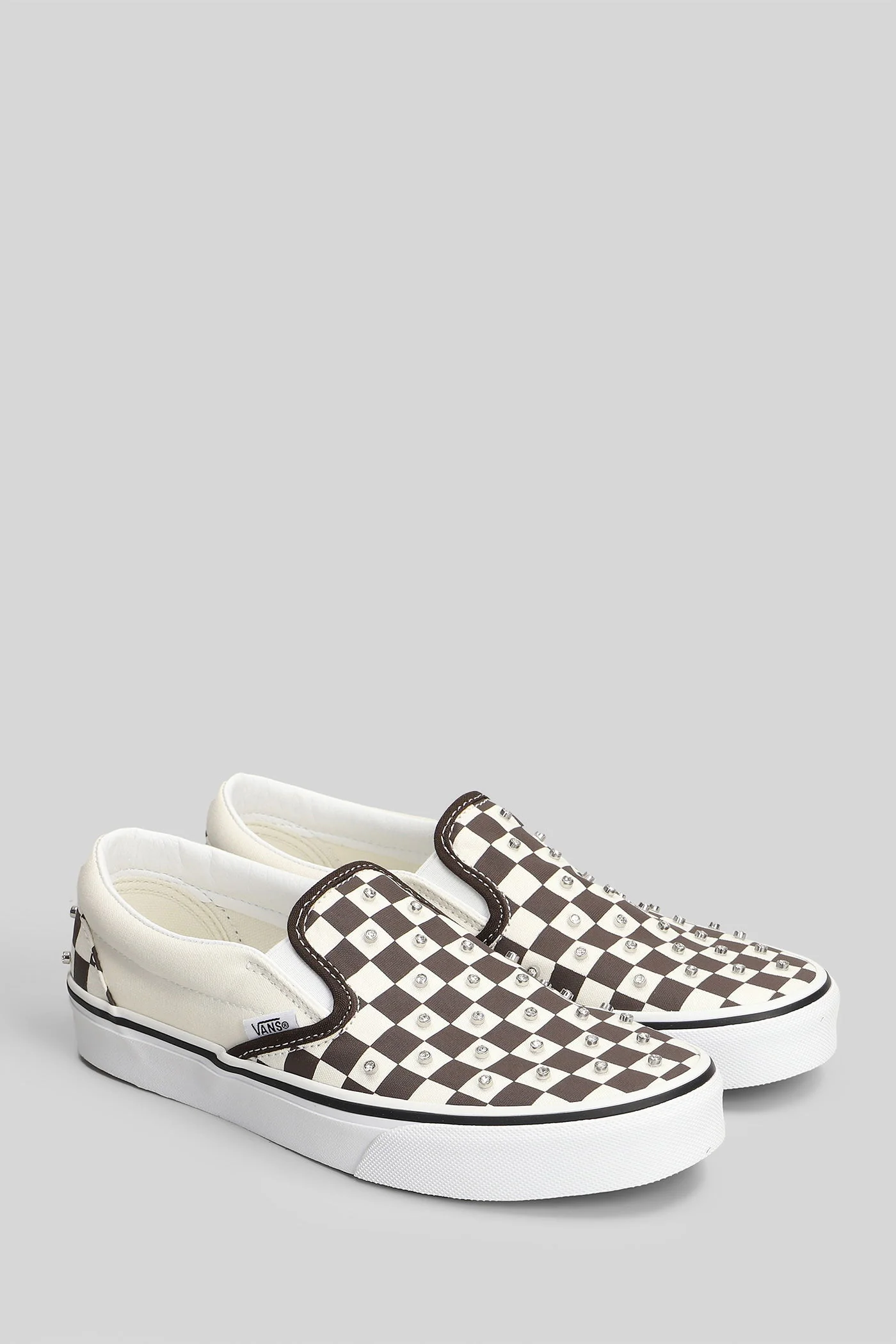 Classic slip on Sneakers in beige canvas - Image 32