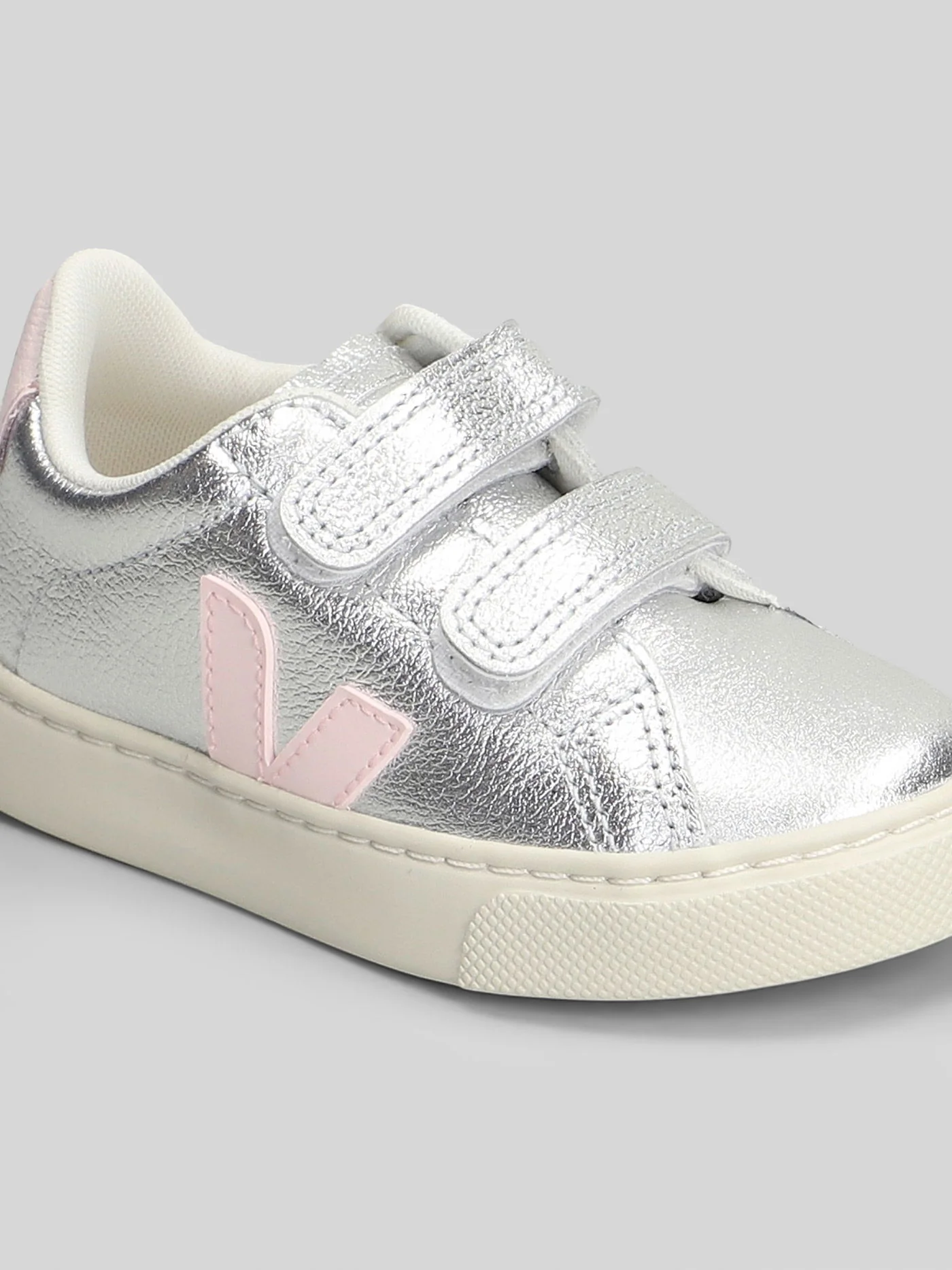 Esplar Sneakers in silver leather - Image 10