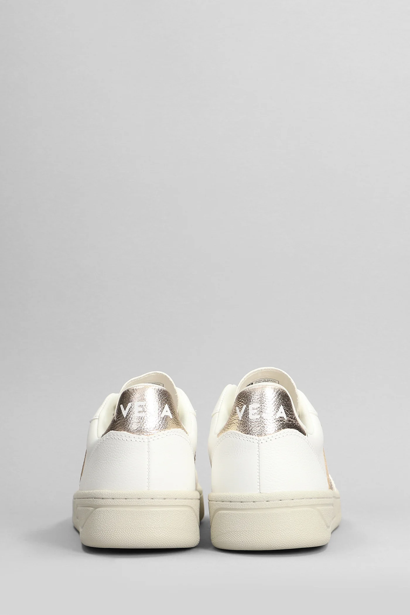 V-10 Sneakers in white leather - Image 4