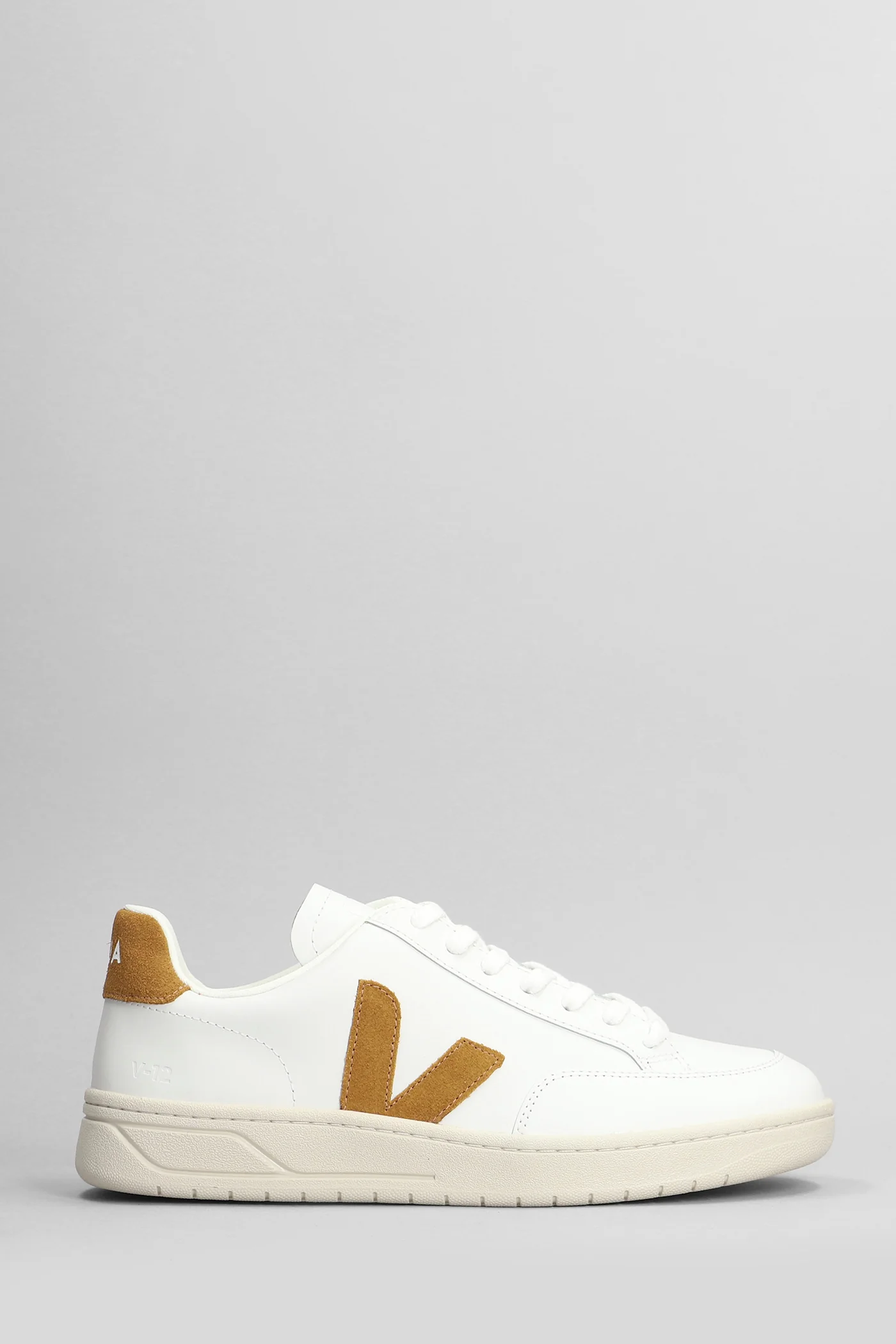 V-12 Sneakers in white leather