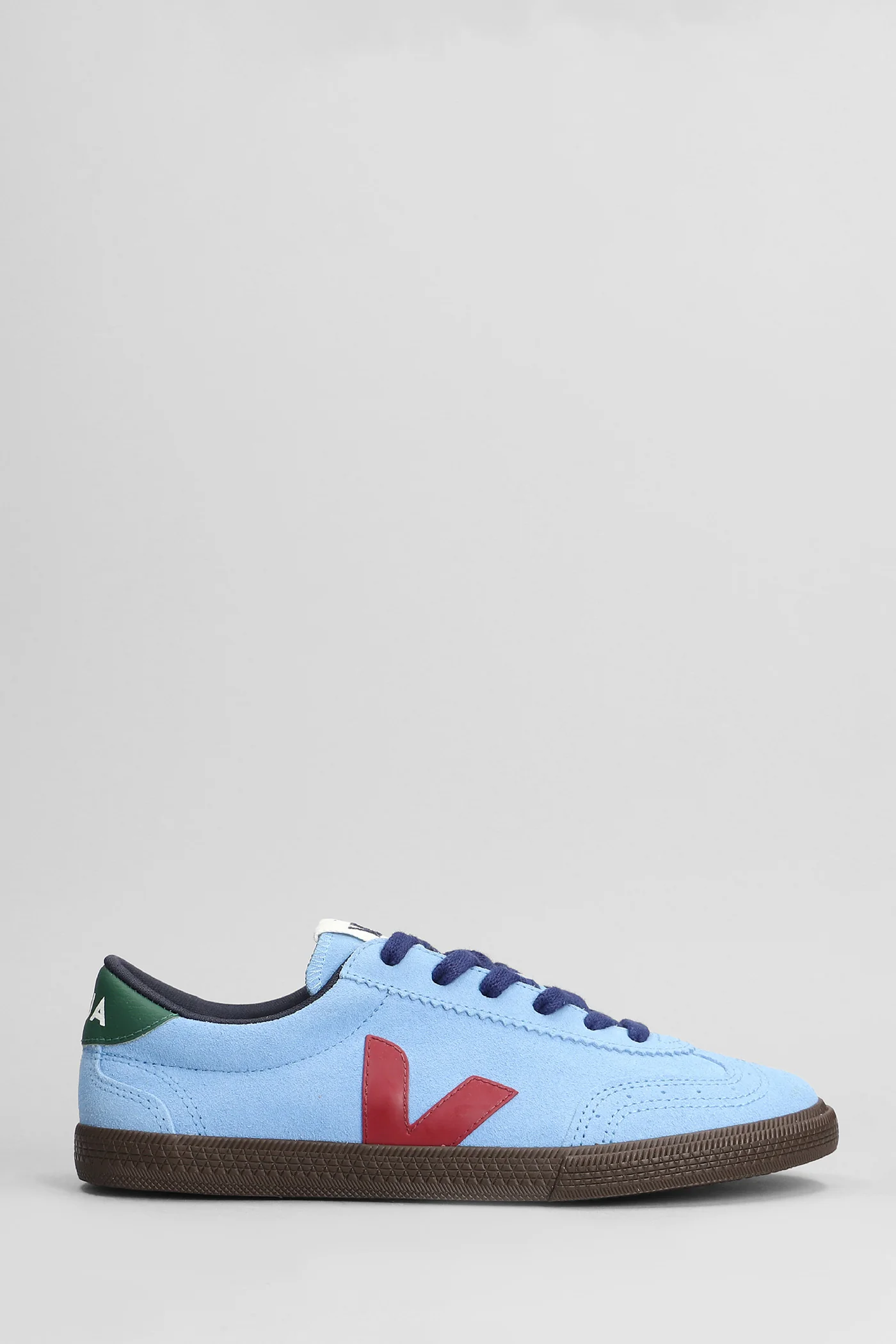 Volley Sneakers in cyan suede