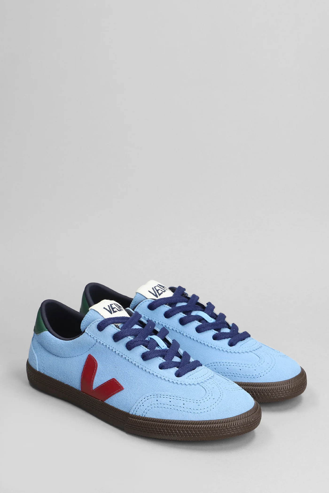 Volley Sneakers in cyan suede - Image 2
