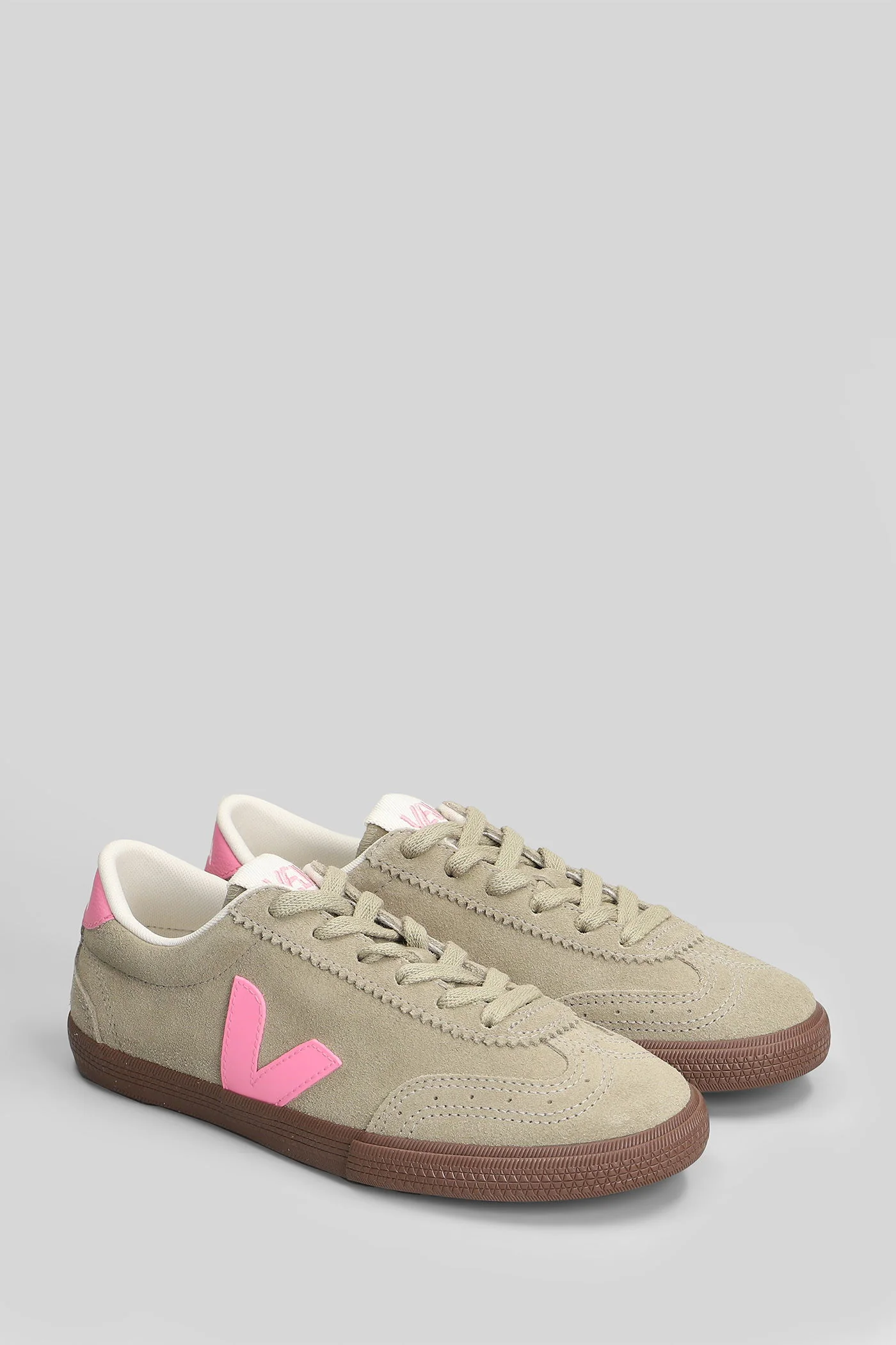 Volley Sneakers in taupe suede - Image 2