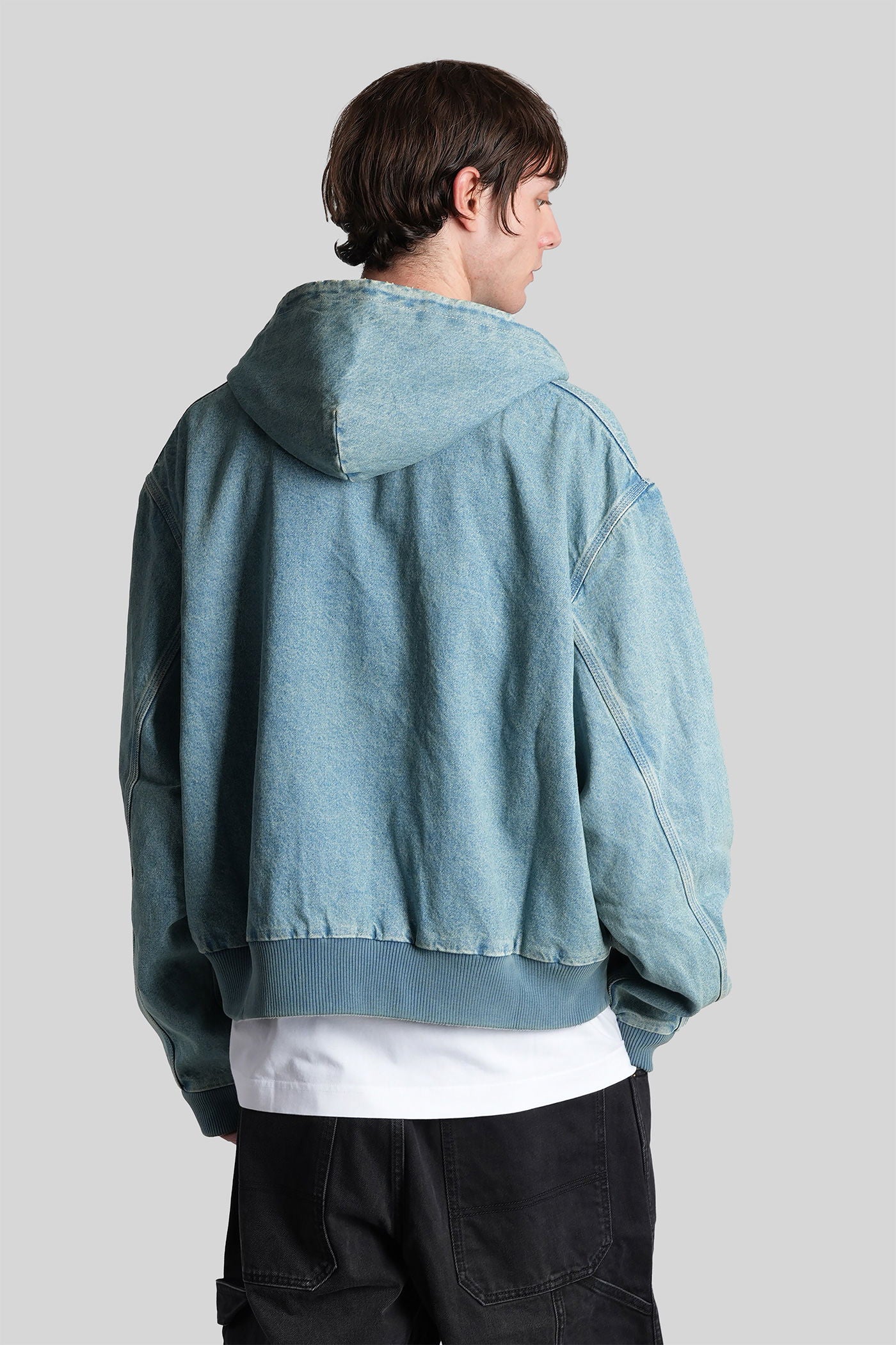 Denim Jackets in blue cotton - Image 3