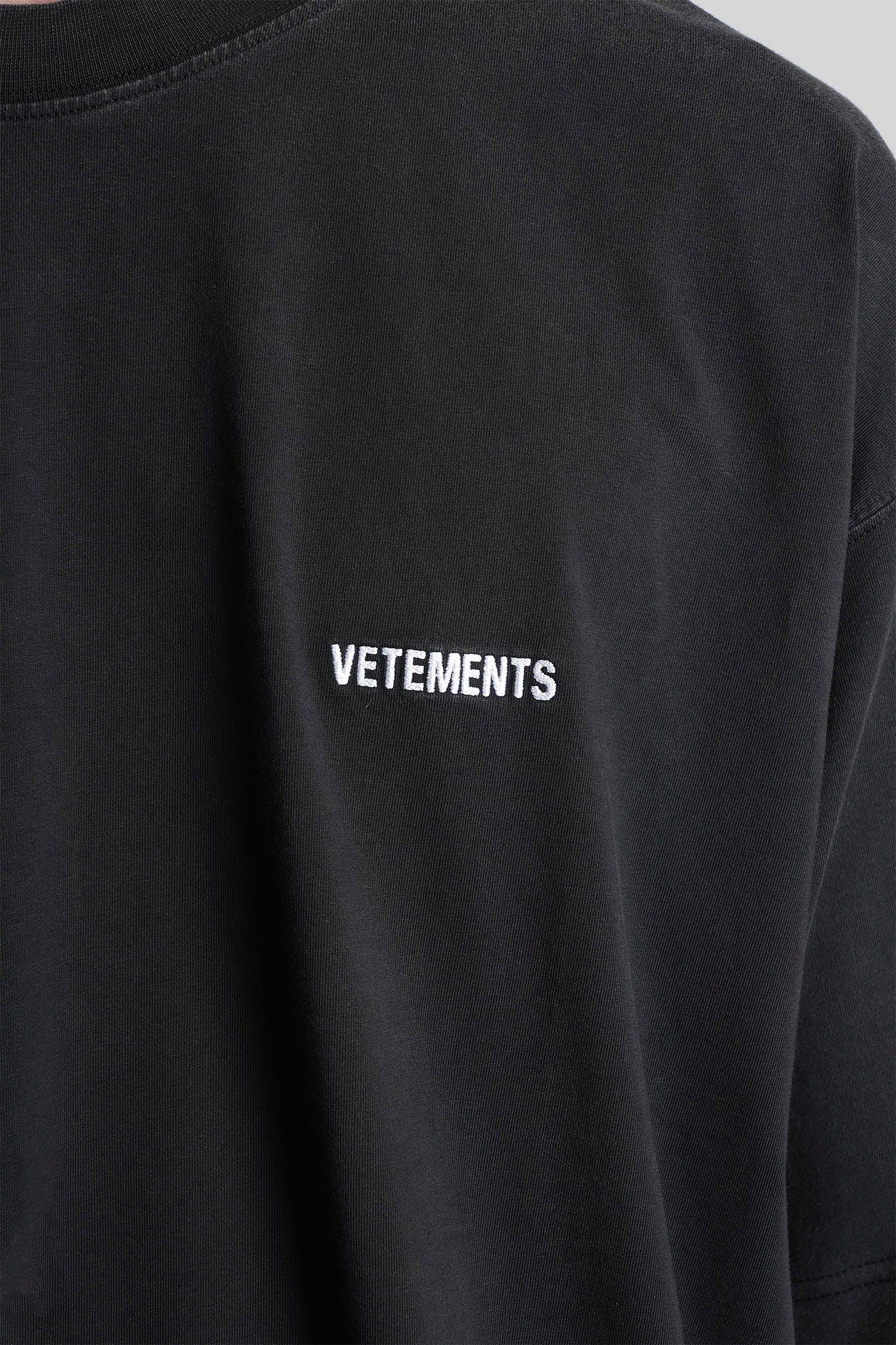 T-Shirt in black cotton - Image 5