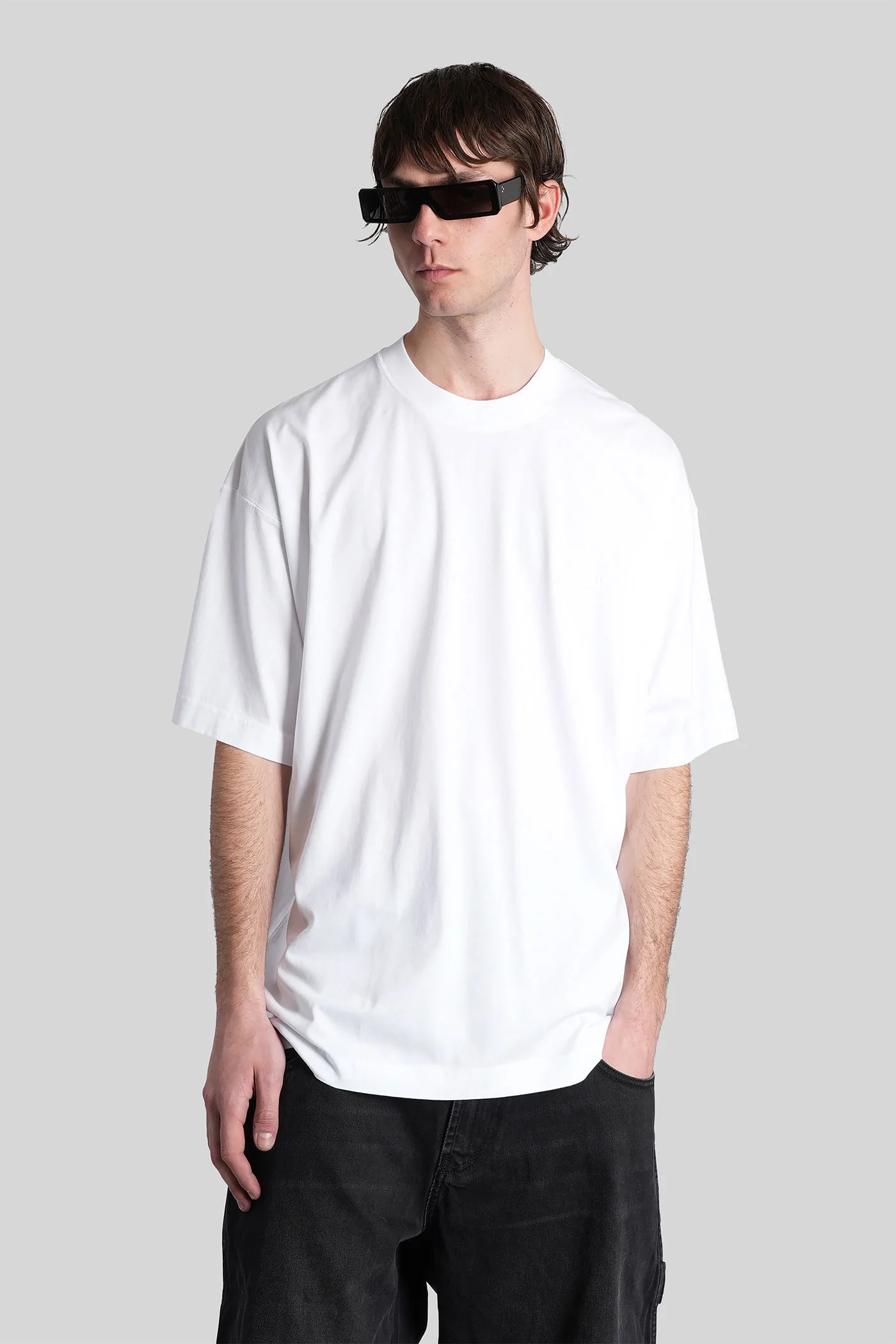 T-Shirt in white cotton