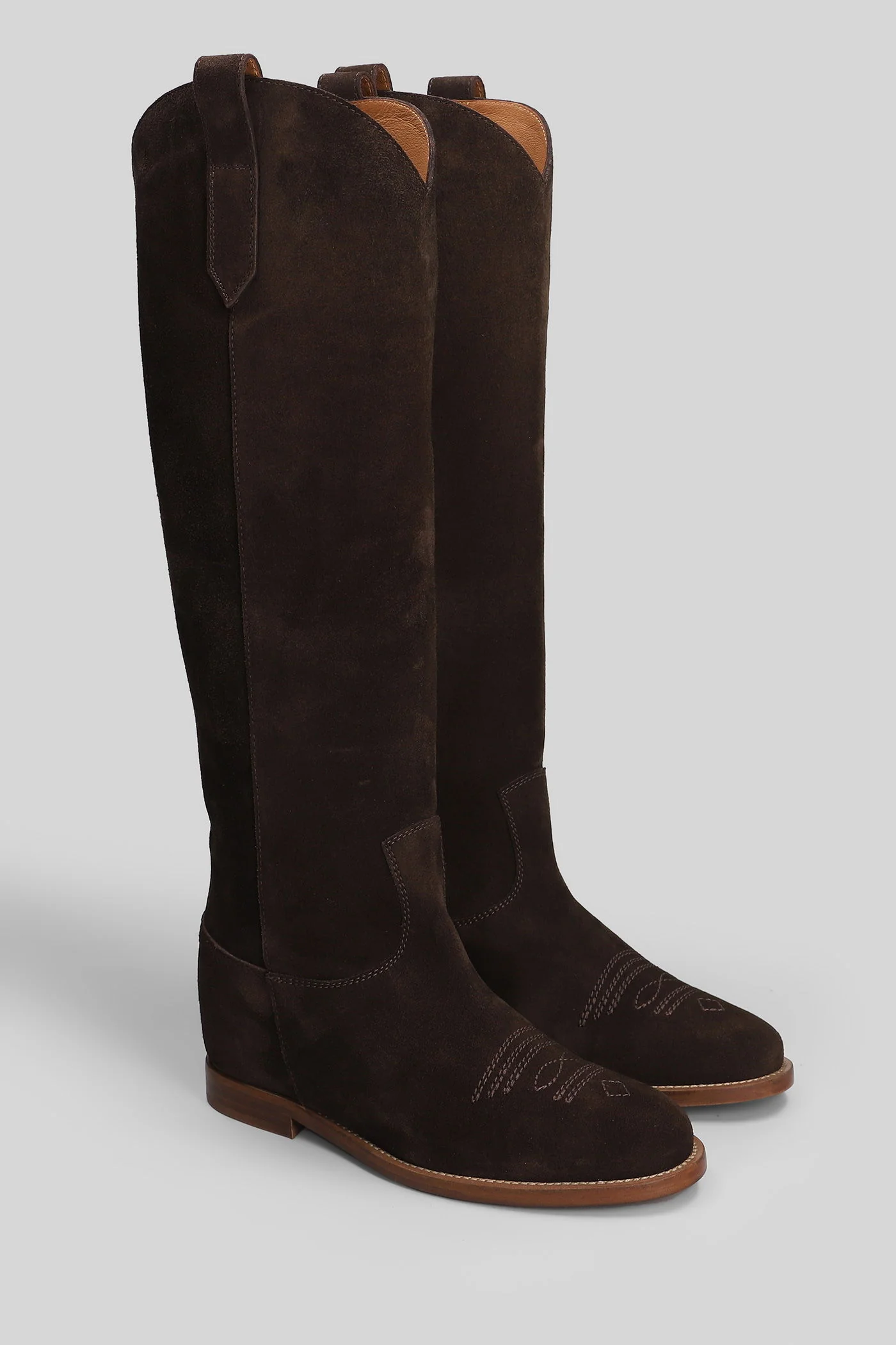in brown suede - Image 2