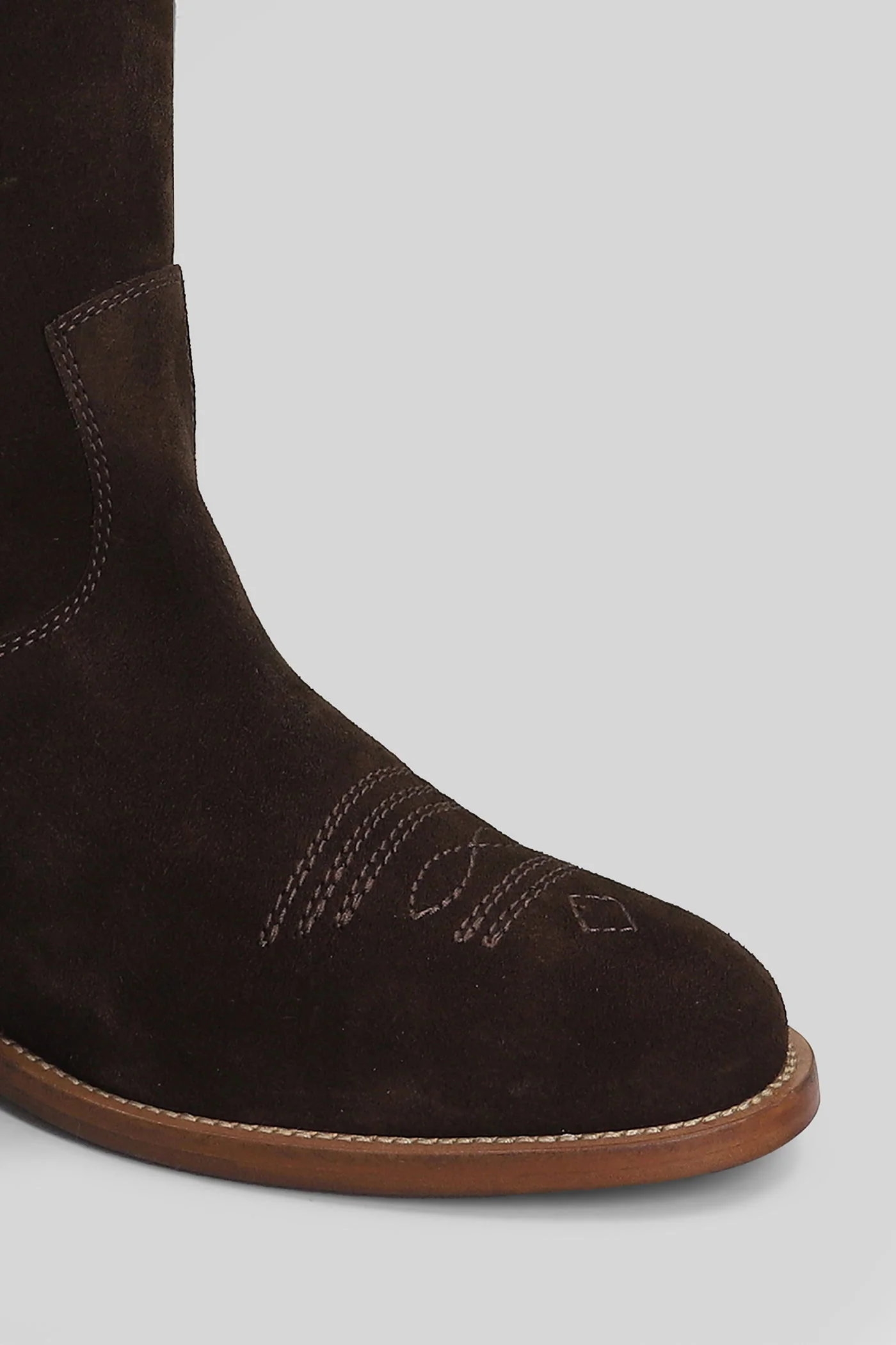 in brown suede - Image 5