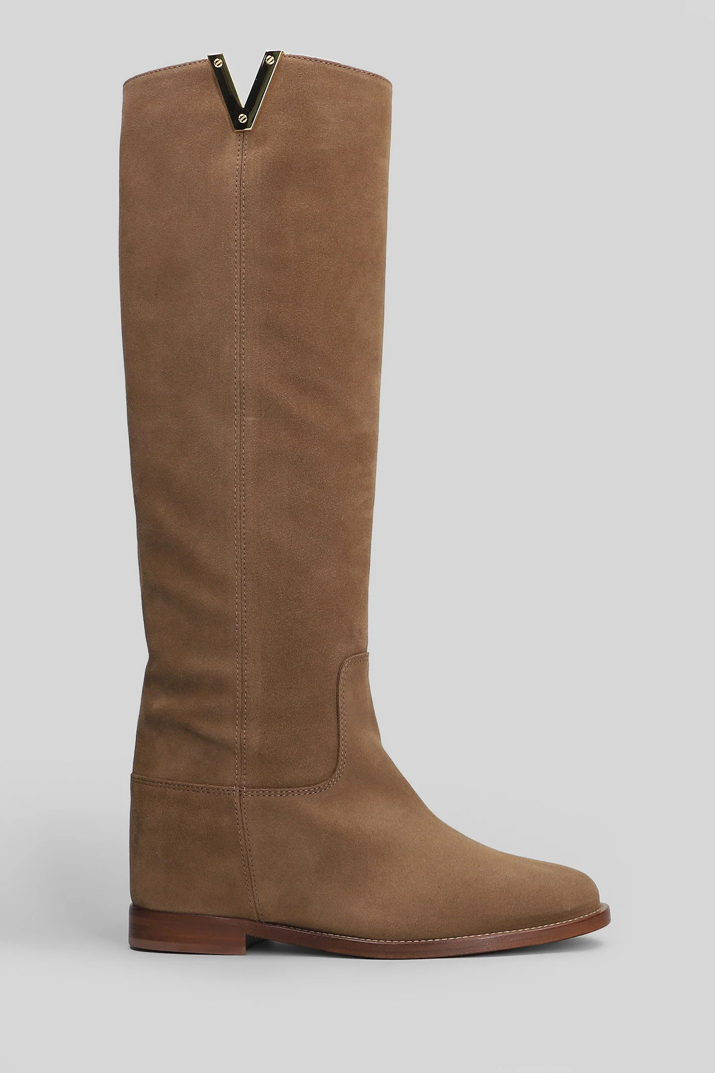 in Camel suede