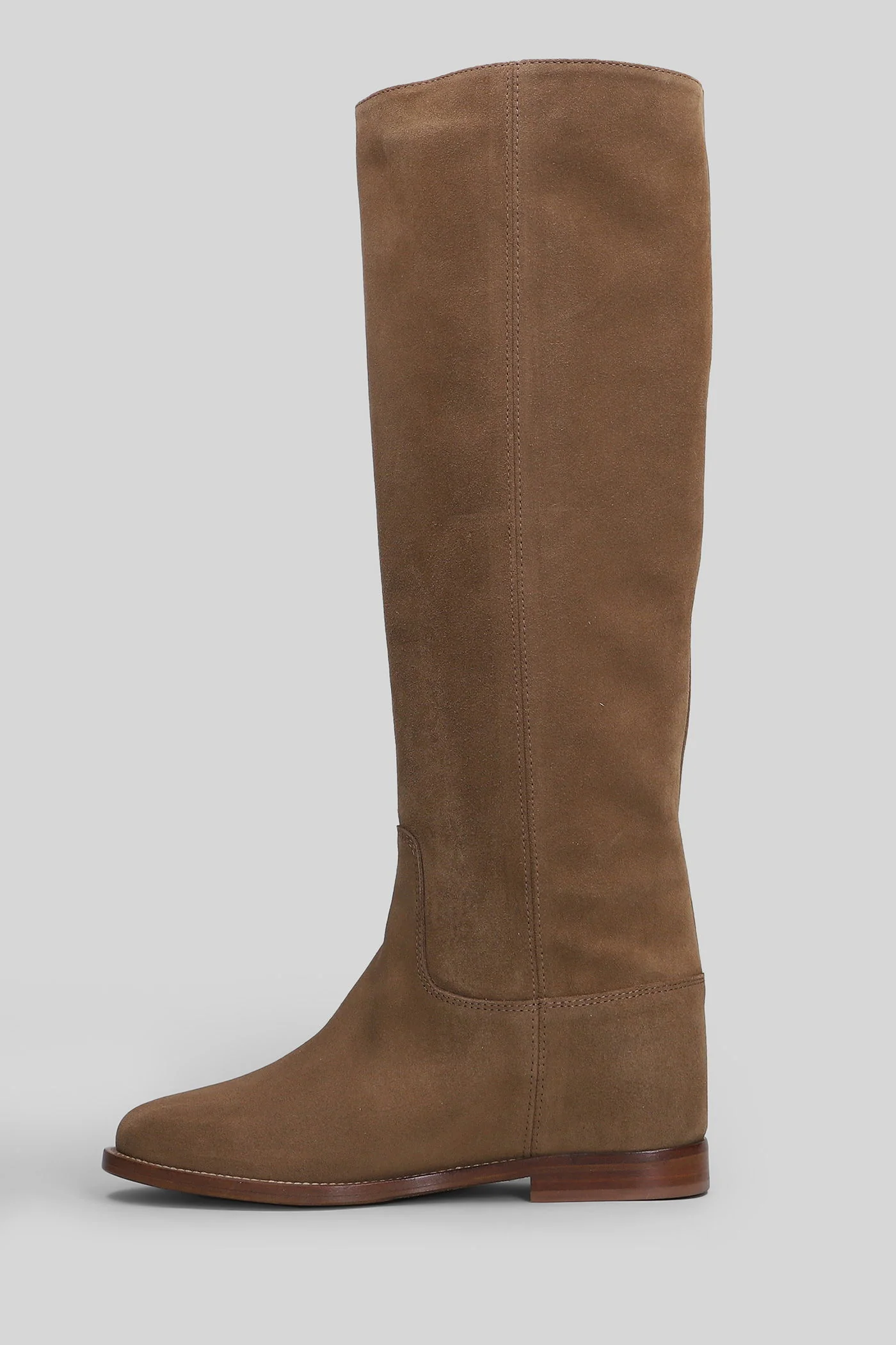 in Camel suede - Image 3