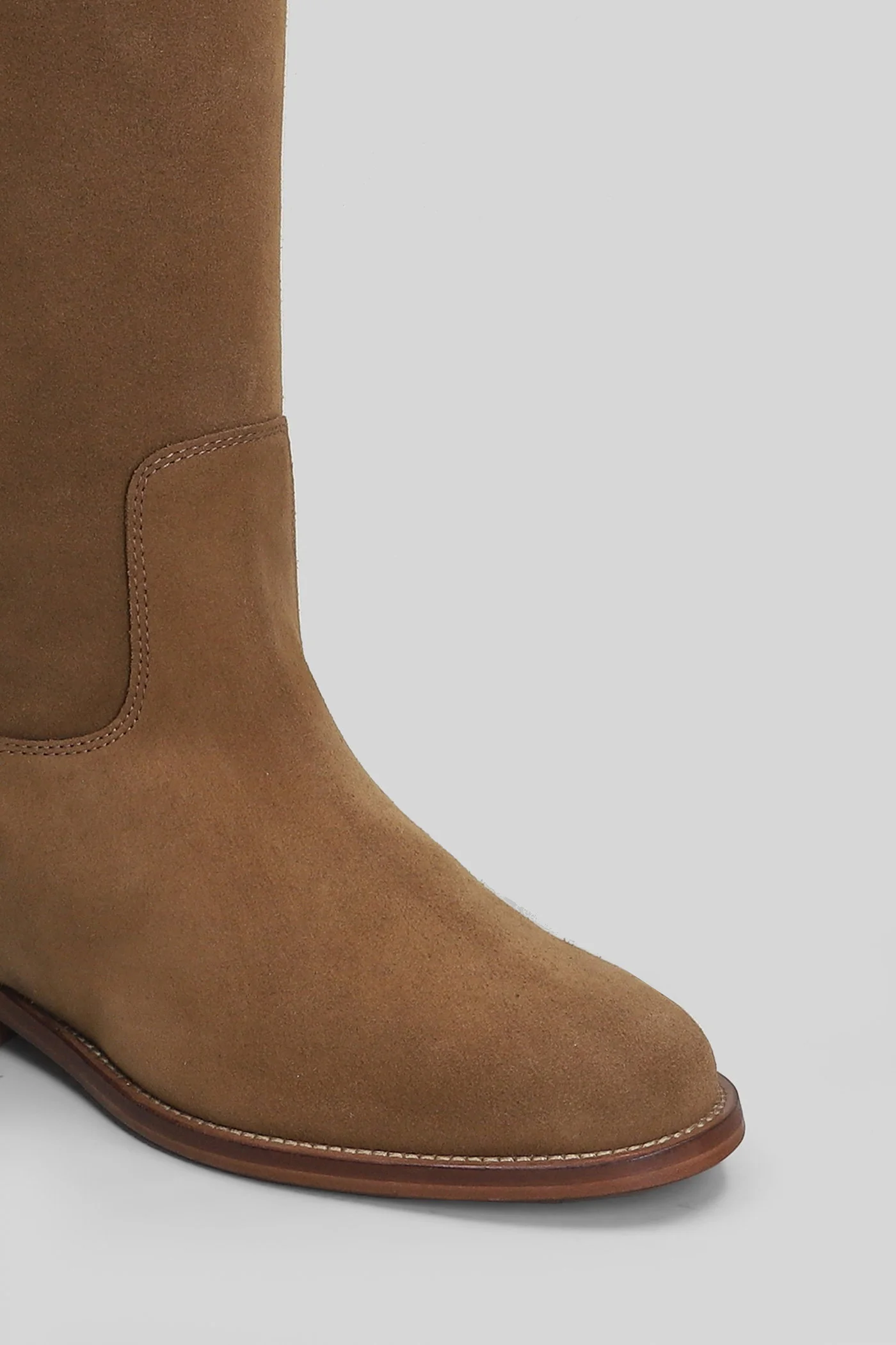 in Camel suede - Image 5