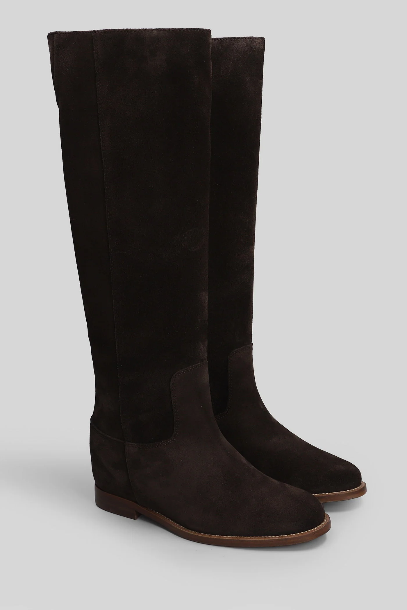 in dark brown suede - Image 2
