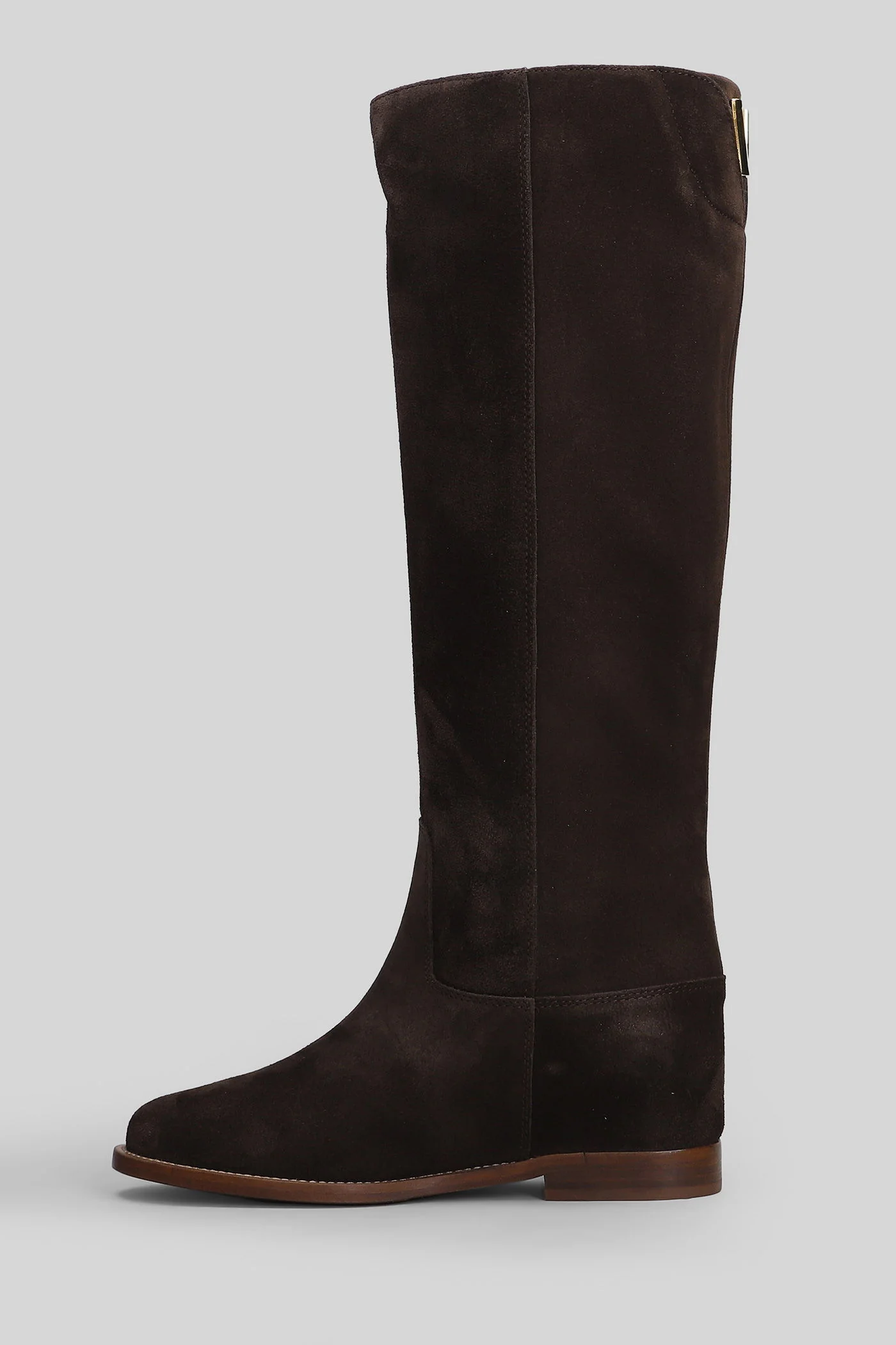 in dark brown suede - Image 3