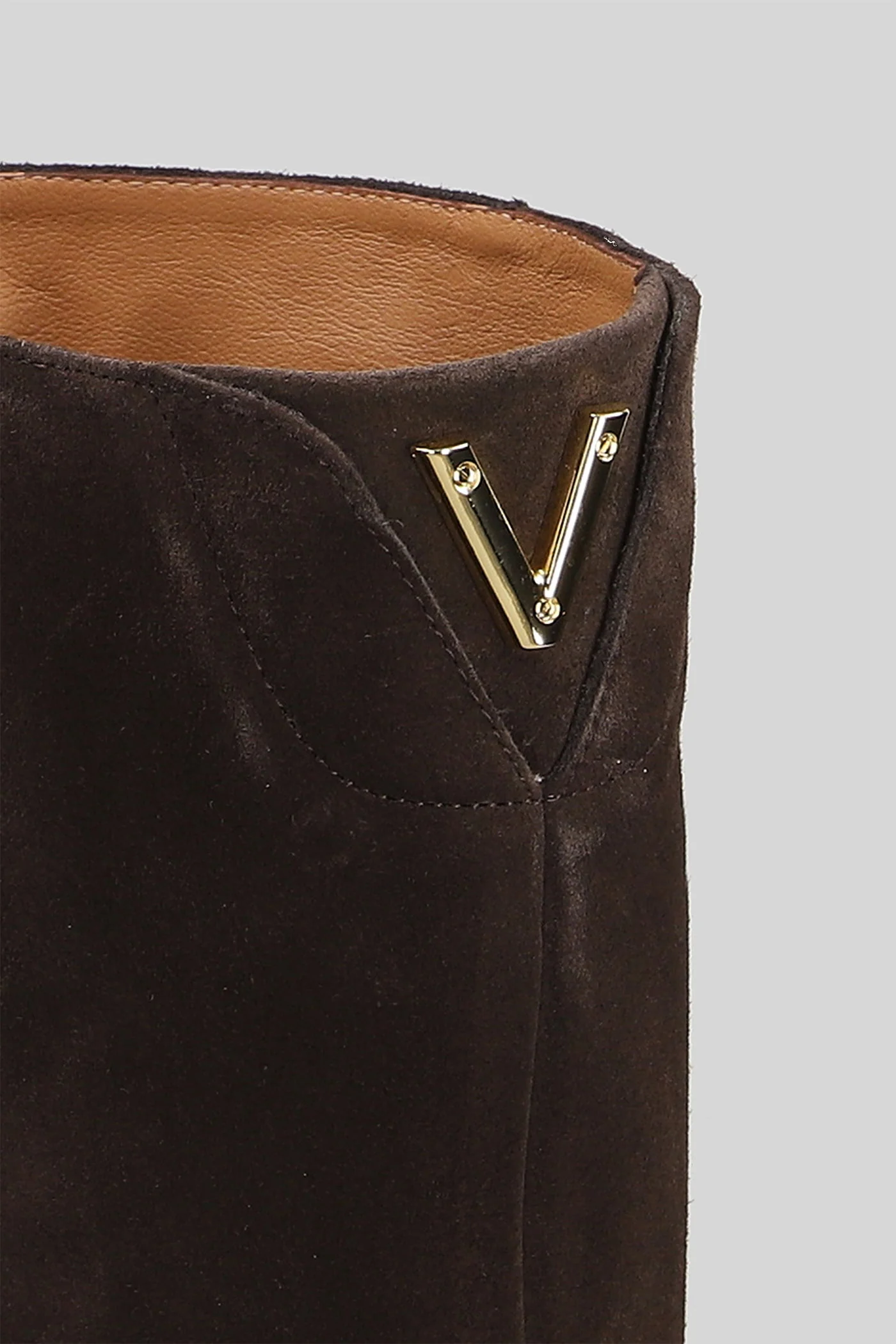 in dark brown suede - Image 5