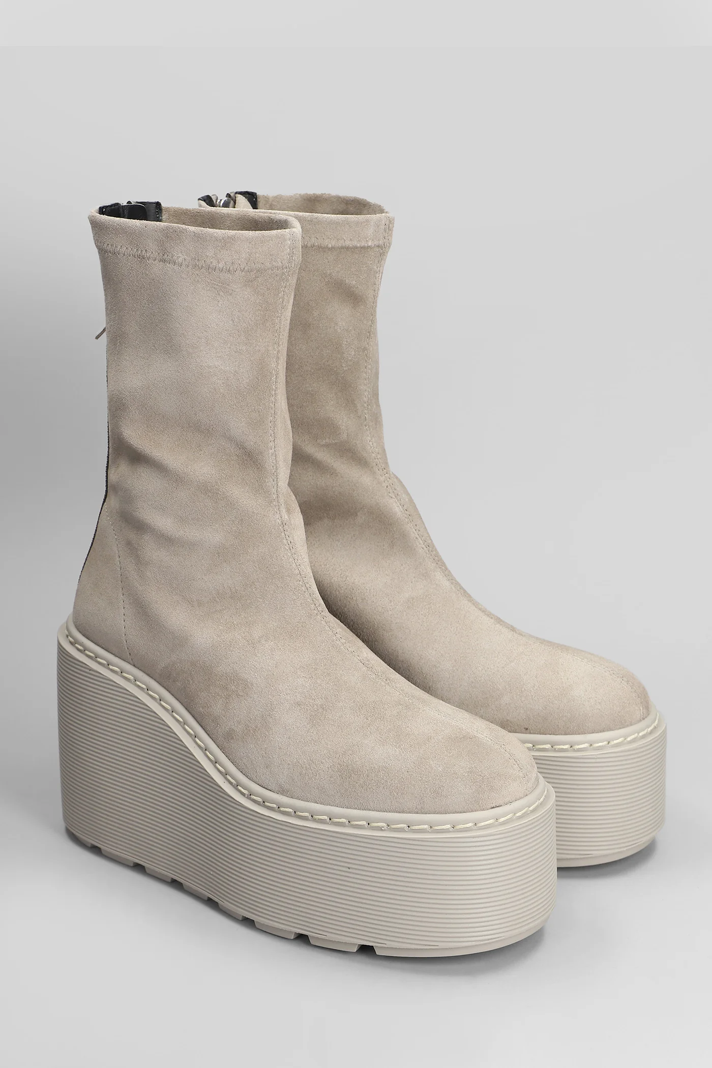 Magnifico High heels Ankle boots in beige suede - Image 2