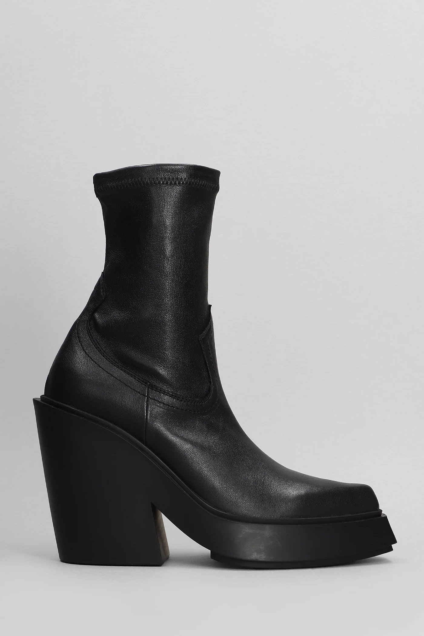 Pulp High heels Ankle boots in black leather