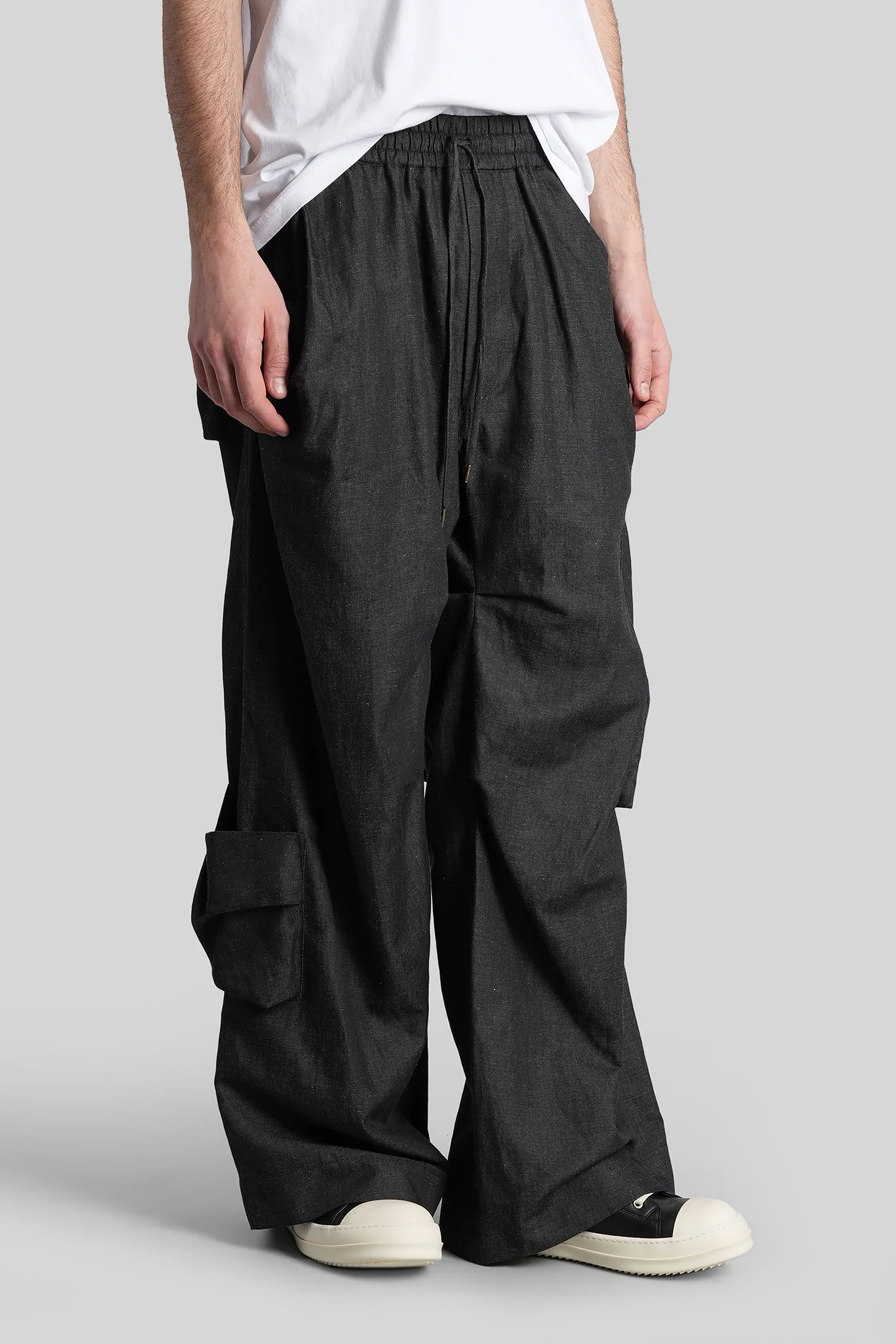 Achilles Pants in blue cotton - Image 4