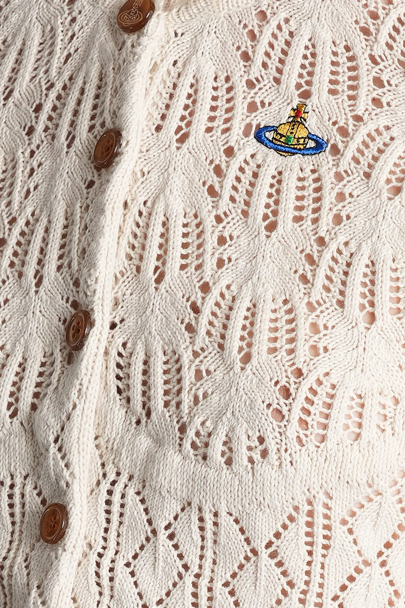 Ella Cardigan in beige cotton - Image 5