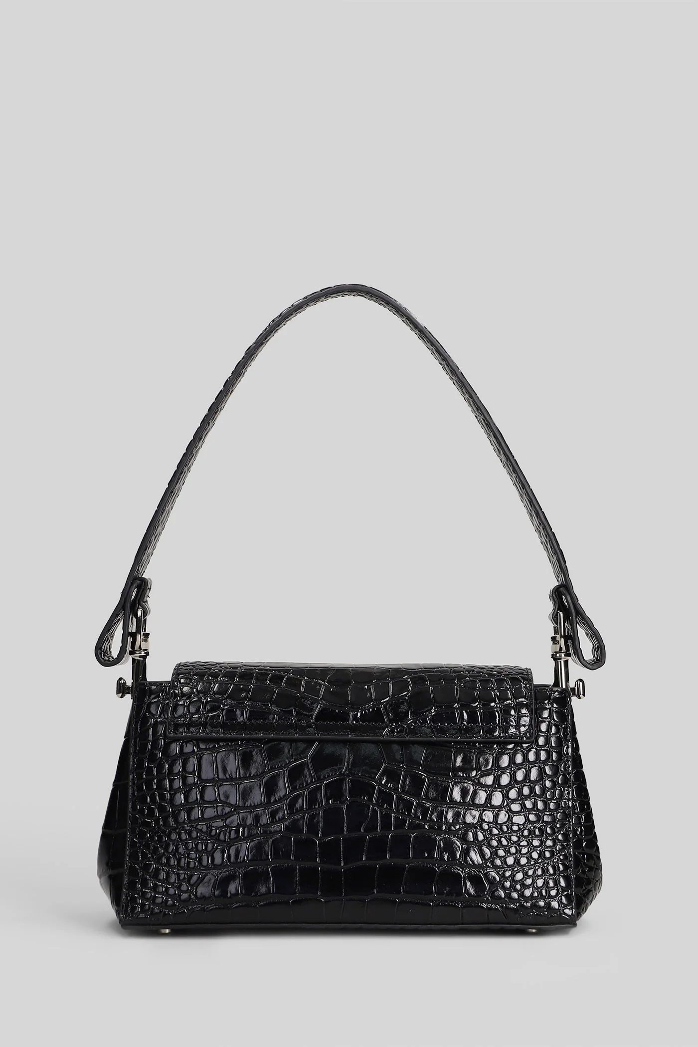 Hazel medium Shoulder bag in black leather - Image 3